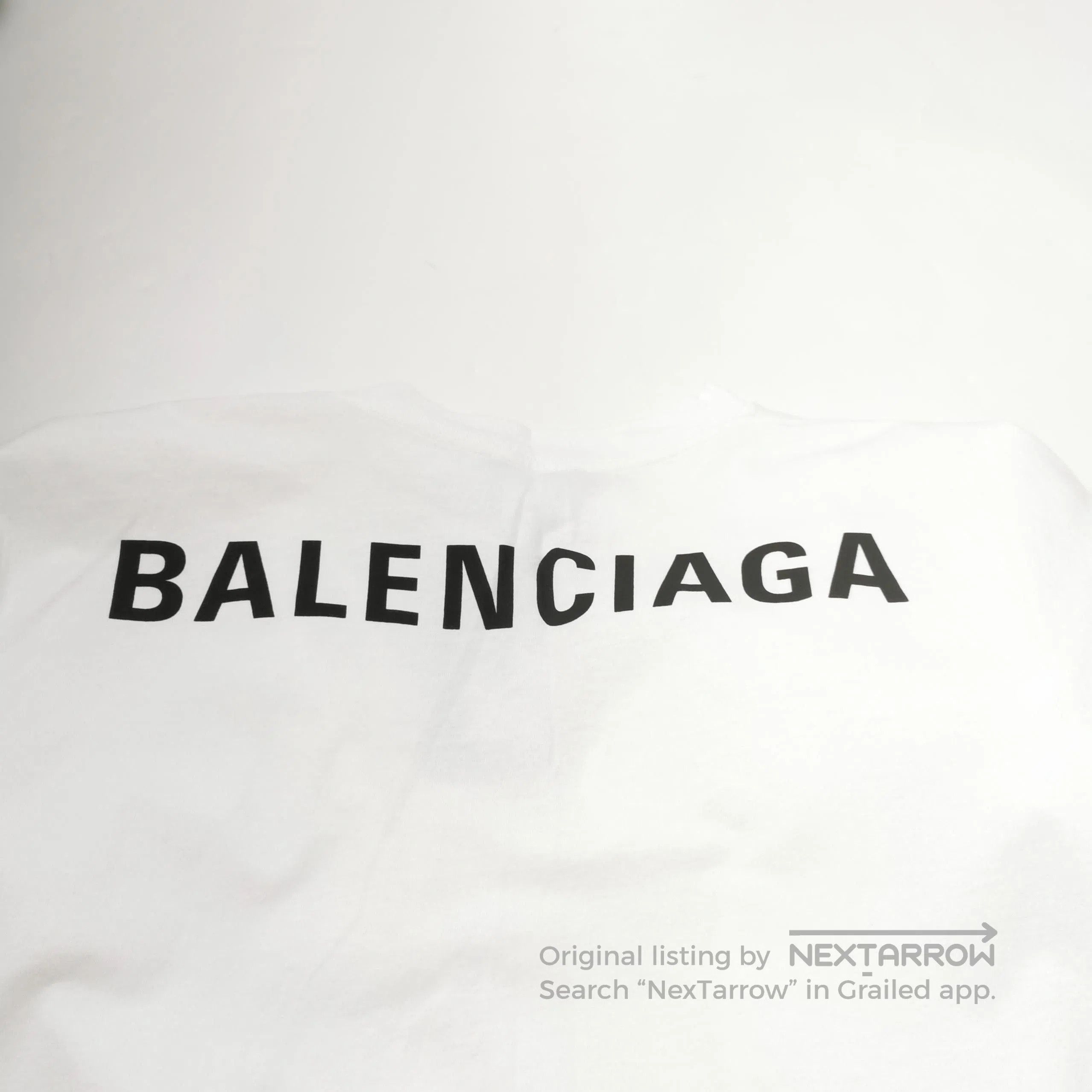 Balenciaga Balenciaga M Cotton Logo Crew Neck T-Shirt. Size US M / EU 48-50 / 2 - 1 Thumbnail