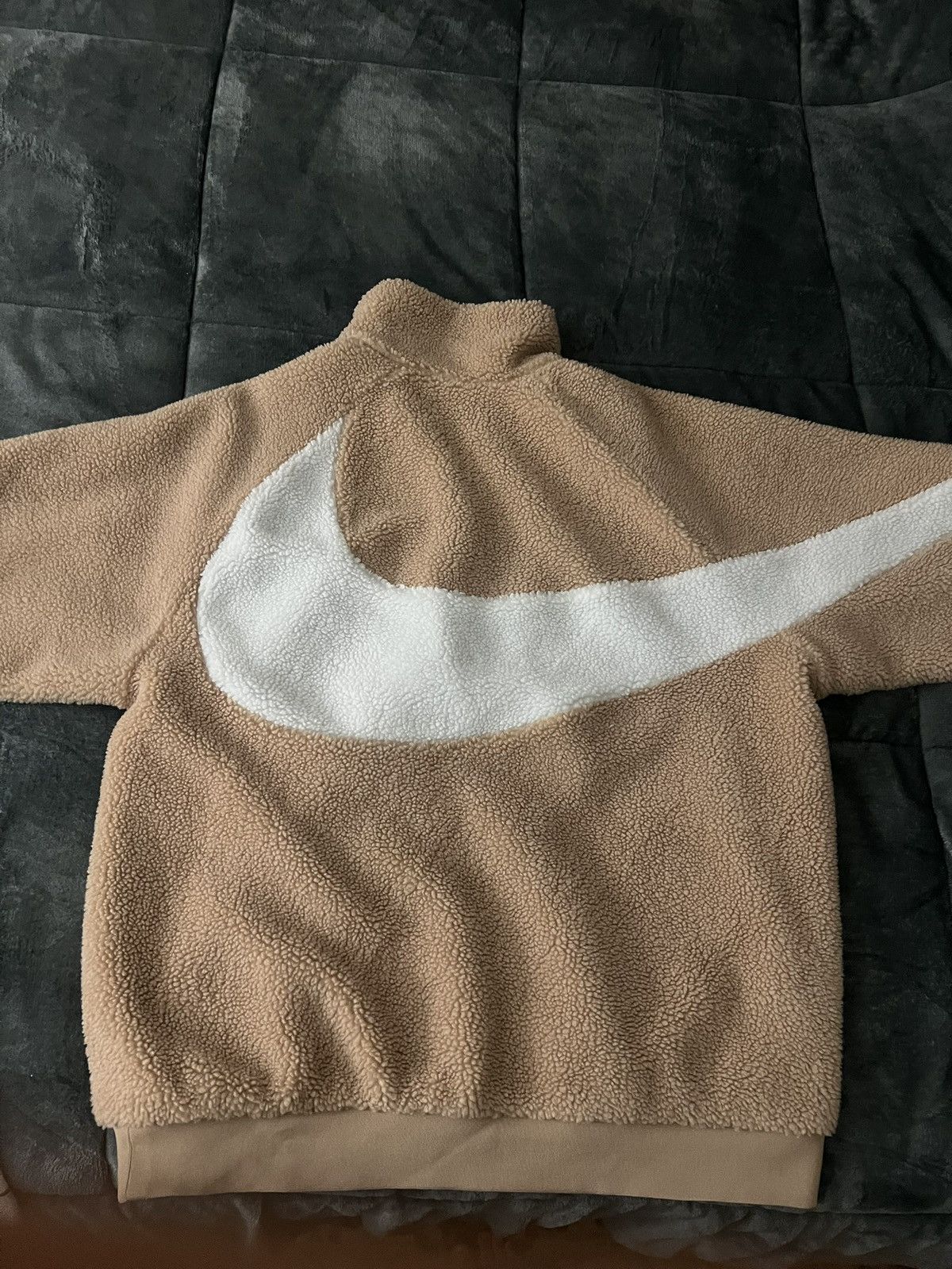 Nike Nike Sherpa Fleece/Jacket Reversible Tan And White Size US XXL / EU 58 / 5 - 2 Thumbnail