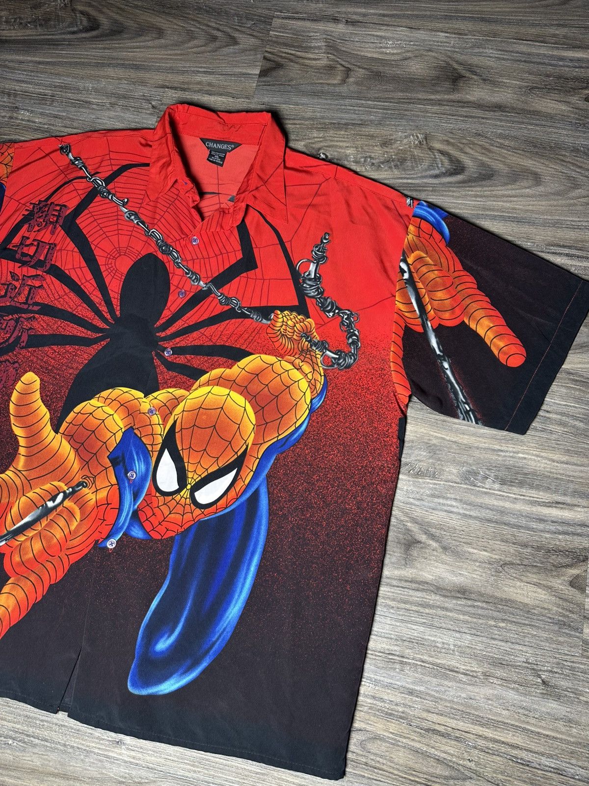 Changes Vintage Changes Spider Man Peter Parker Marvel Comics Shirt Size US XL / EU 56 / 4 - 3 Thumbnail