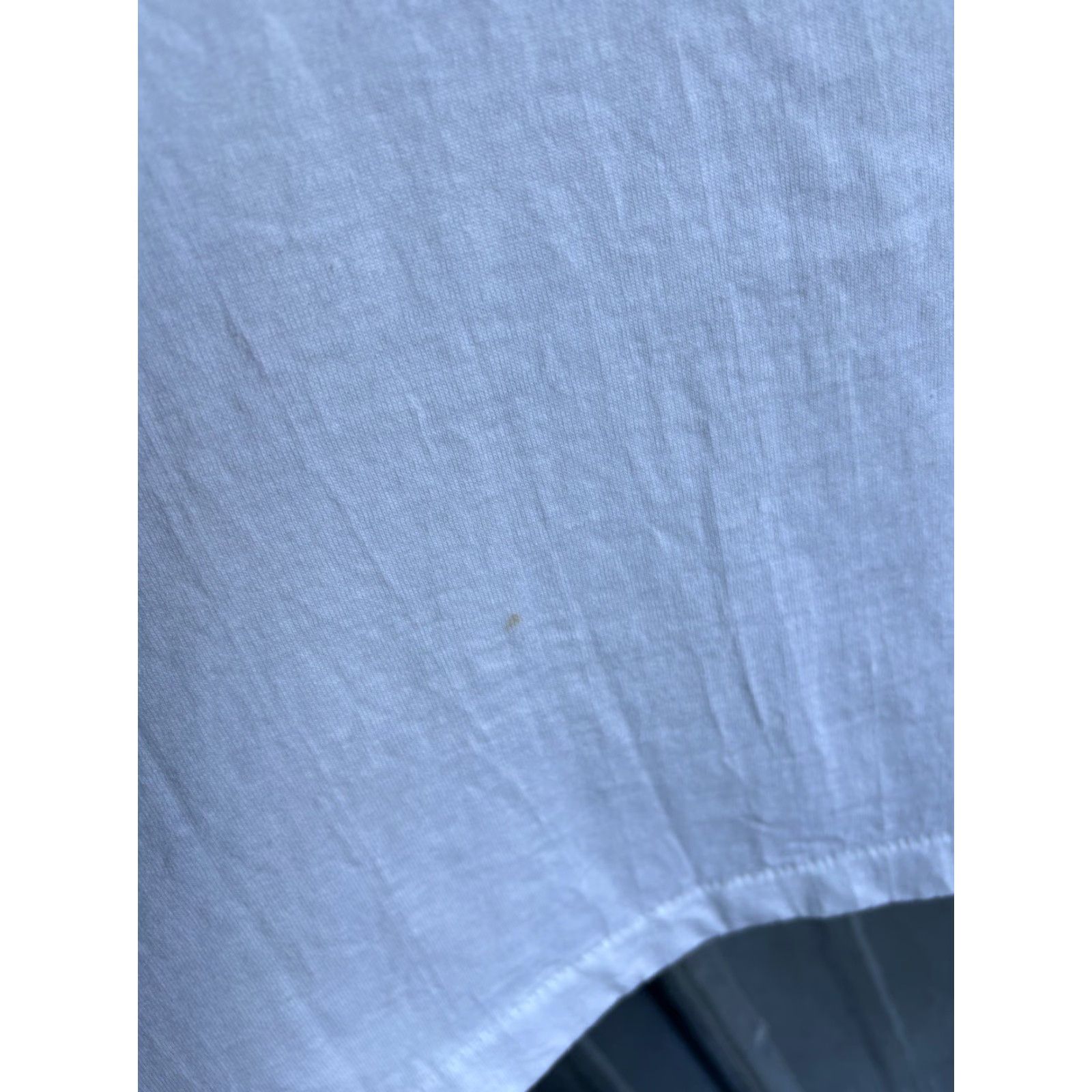Fruit Of The Loom VINTAGE 90s Fruit of the Loom Tyrolean Tee L White Shirt Mens 90s City USA Disney Cars Free! Stitch Bill Blue Crew Neck Cotton Knit Short Sleeve Size US L / EU 52-54 / 3 - 5 Thumbnail