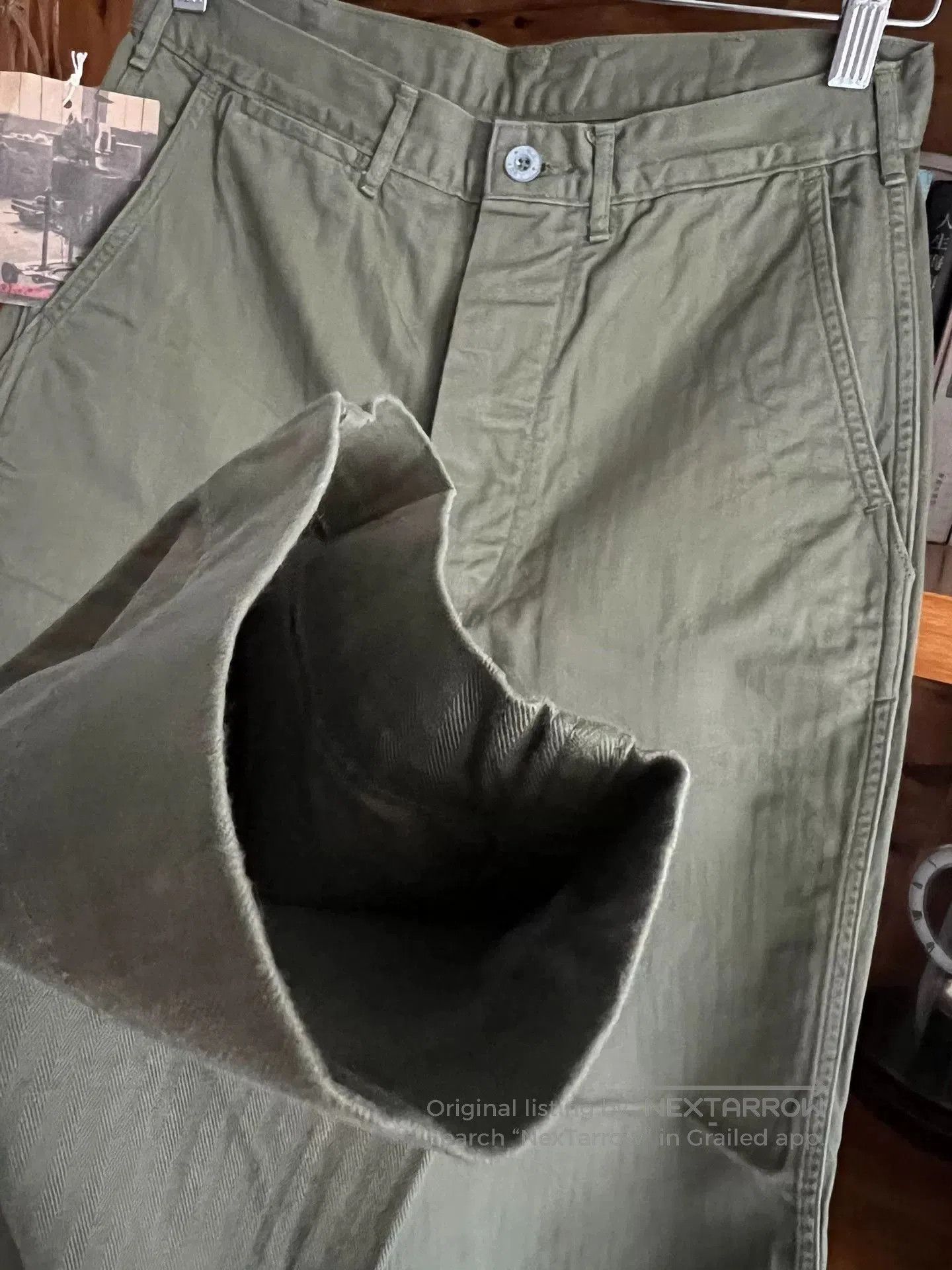 Japanese Brand workers japan military style green pants. Size US 30 / EU 46 - 5 Thumbnail