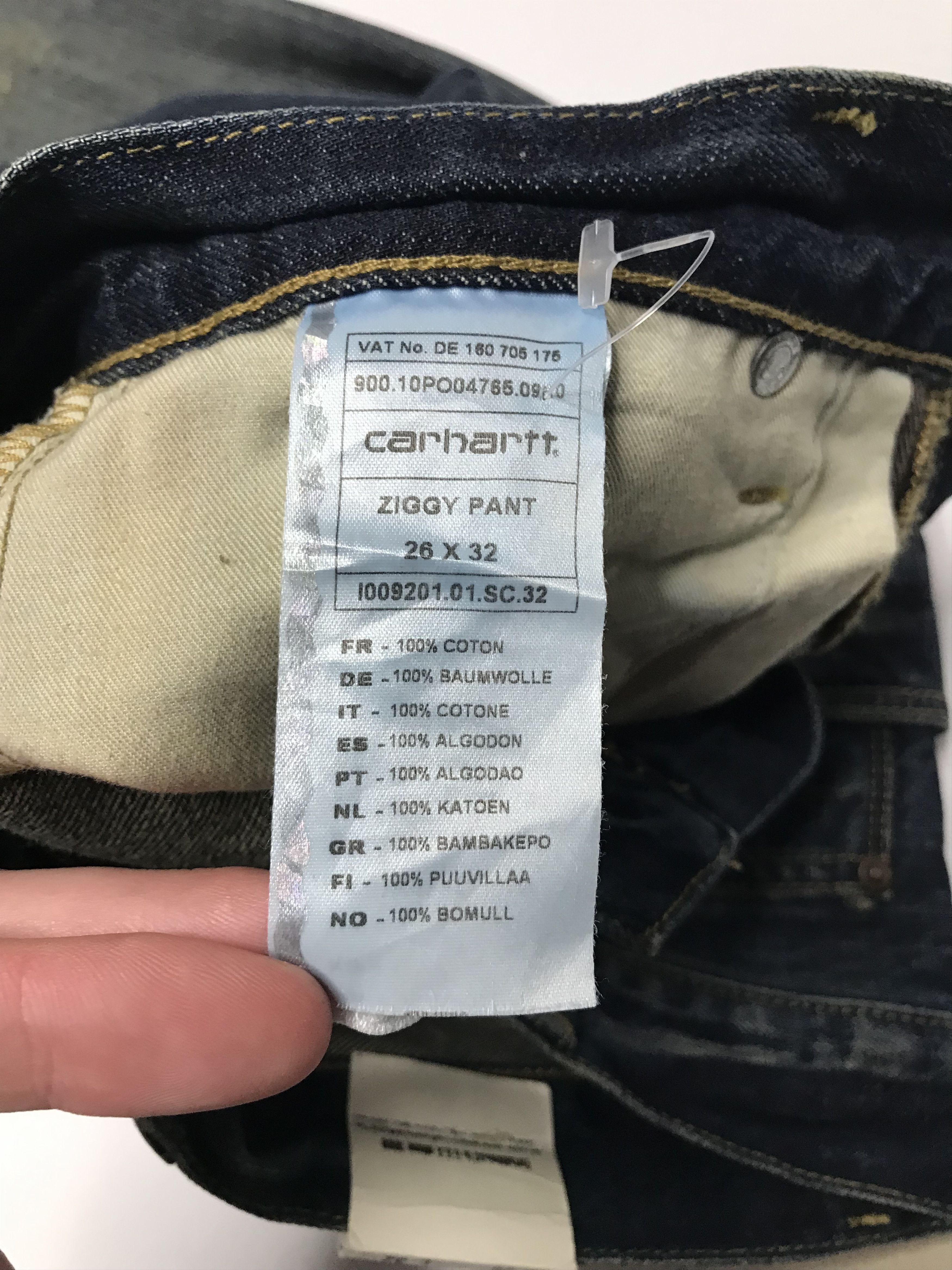 Carhartt NWT Carhartt Mens Ziggy Pant Washed Denim Sz 26x32 Size US 26 / EU 42 - 7 Thumbnail