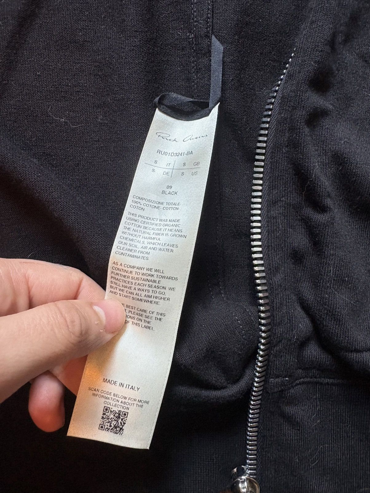 Rick Owens Rick Owens Main Line Season 24 Lido Collection Zip Hoodie Size US S / EU 44-46 / 1 - 5 Thumbnail