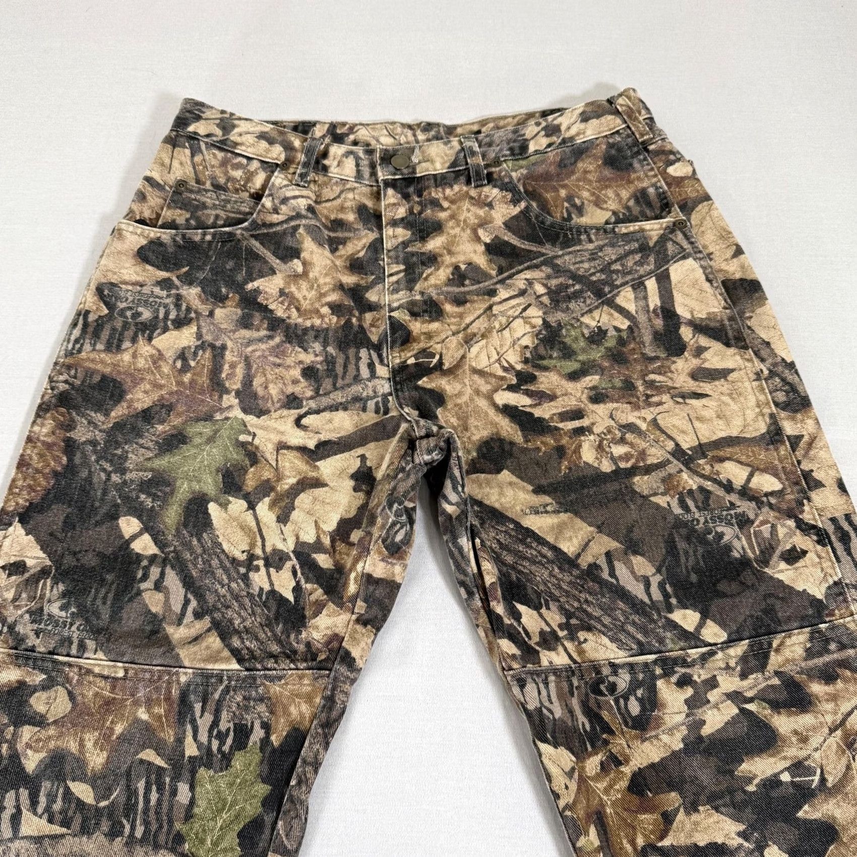 Wrangler VINTAGE Wrangler Jeans Men 36x30 Mossy Oak Forest Floor Camo Denim Pants Double Knee 90s Size US 36 / EU 52 - 2 Thumbnail