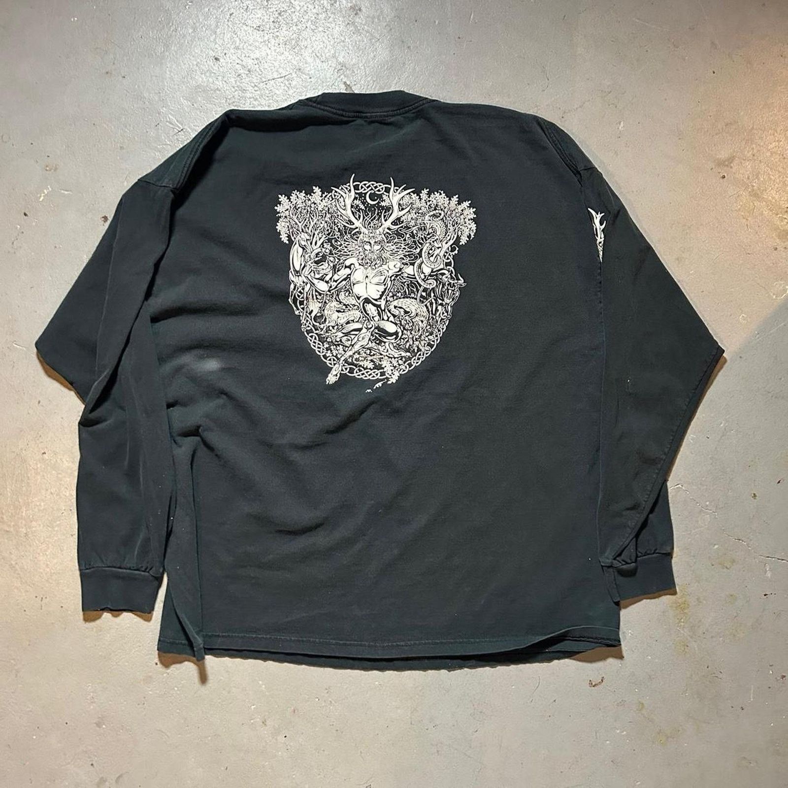 Fruit Of The Loom 90s cernunnos deer horned celtic Size US XXL / EU 58 / 5 - 1 Thumbnail