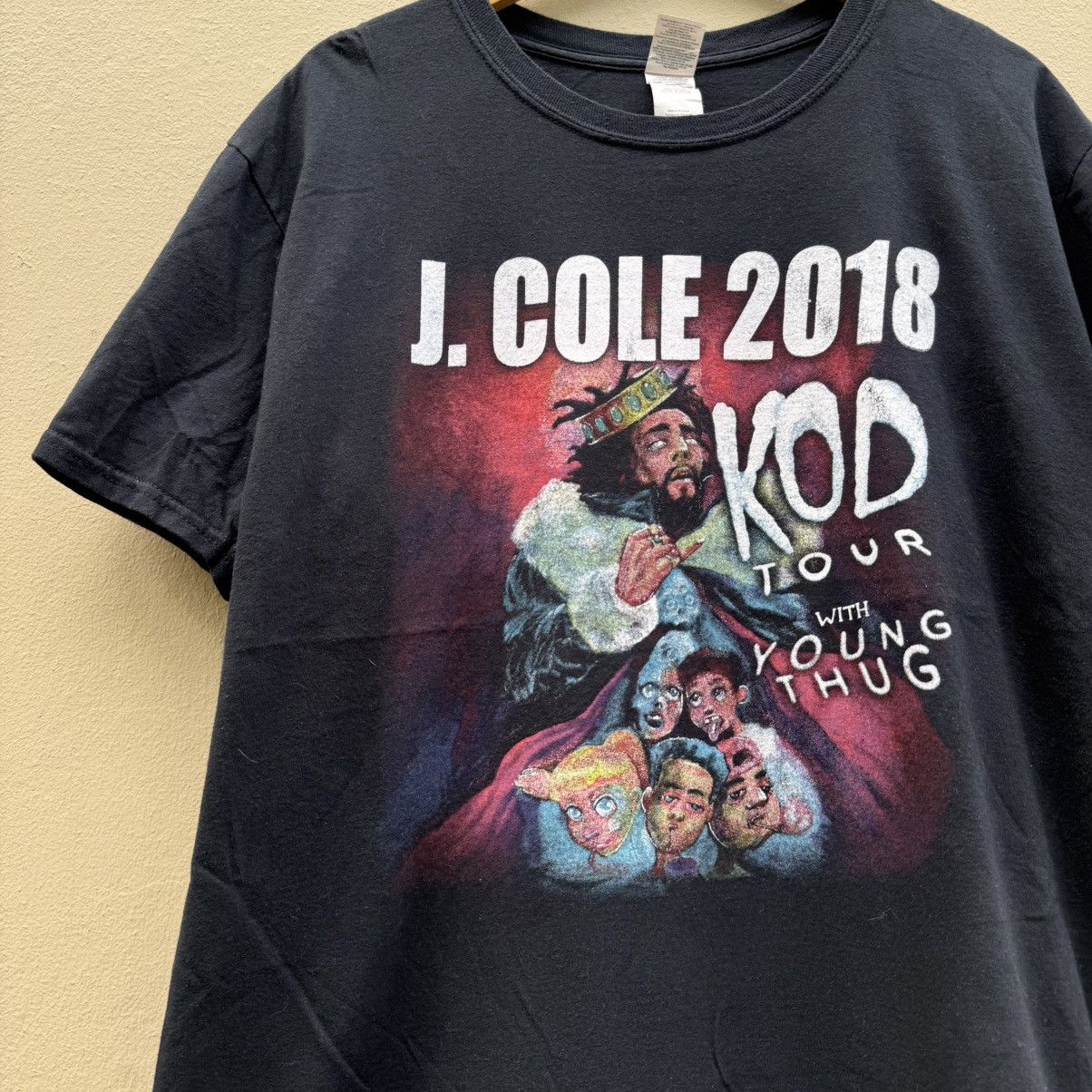 Rap Tees J cole 2018 kod tour raptee t shirt Size US XL / EU 56 / 4 - 2 Thumbnail