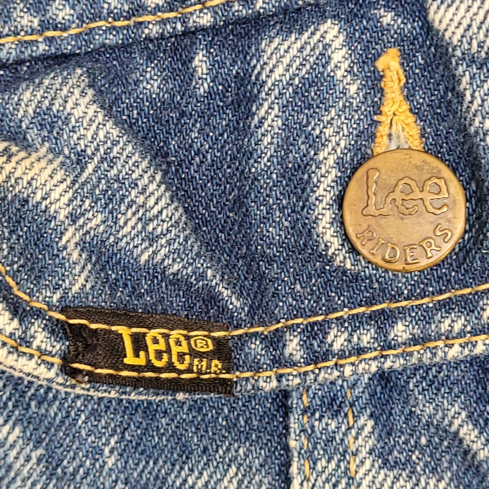 Lee Vintage LEE Riders Denim Jacket M 22x25 Cropped PATD-153438 Size US M / EU 48-50 / 2 - 12 Thumbnail