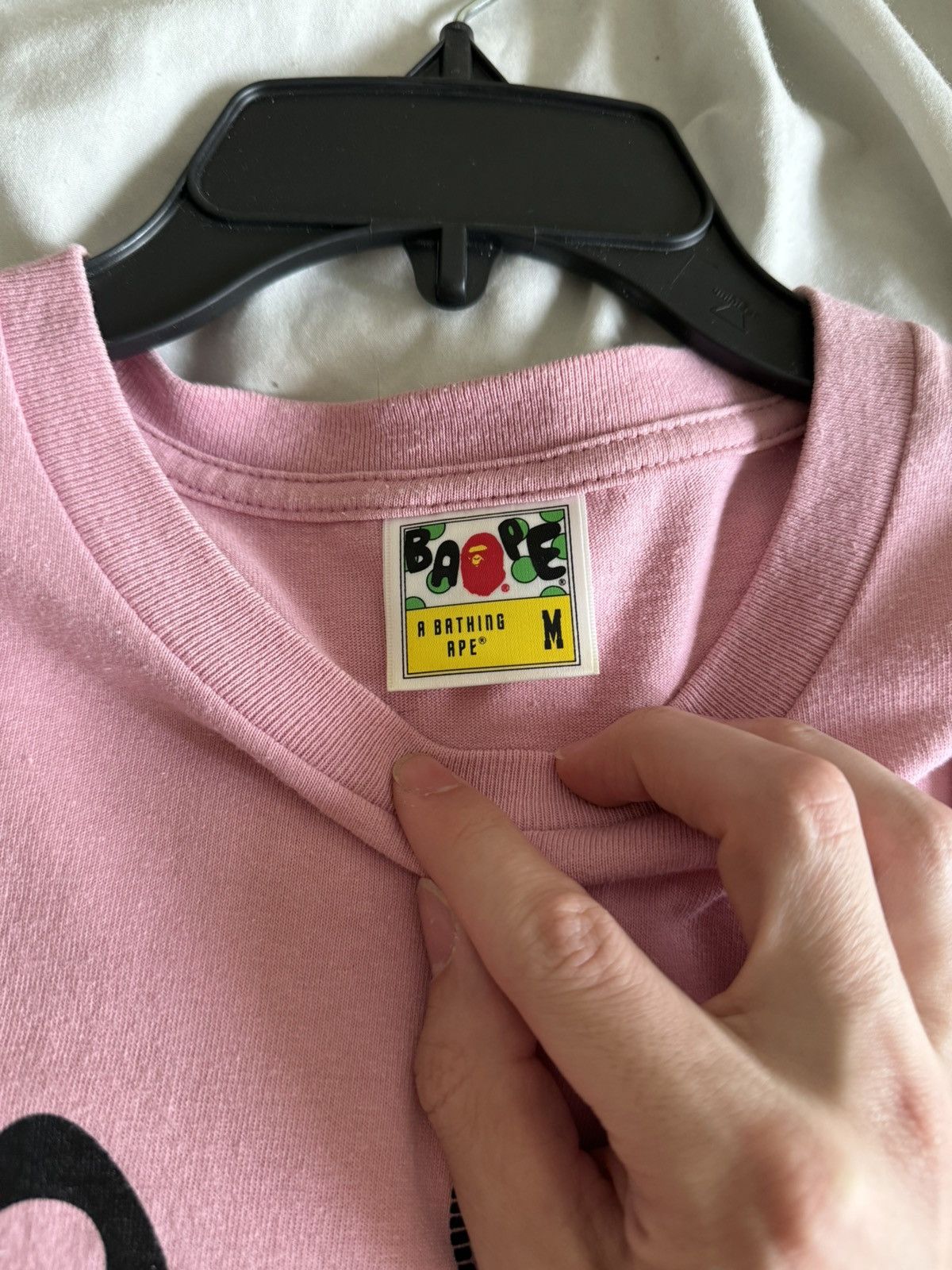 Bape Bapesta Pink Shark T shirt Size US M / EU 48-50 / 2 - 4 Thumbnail