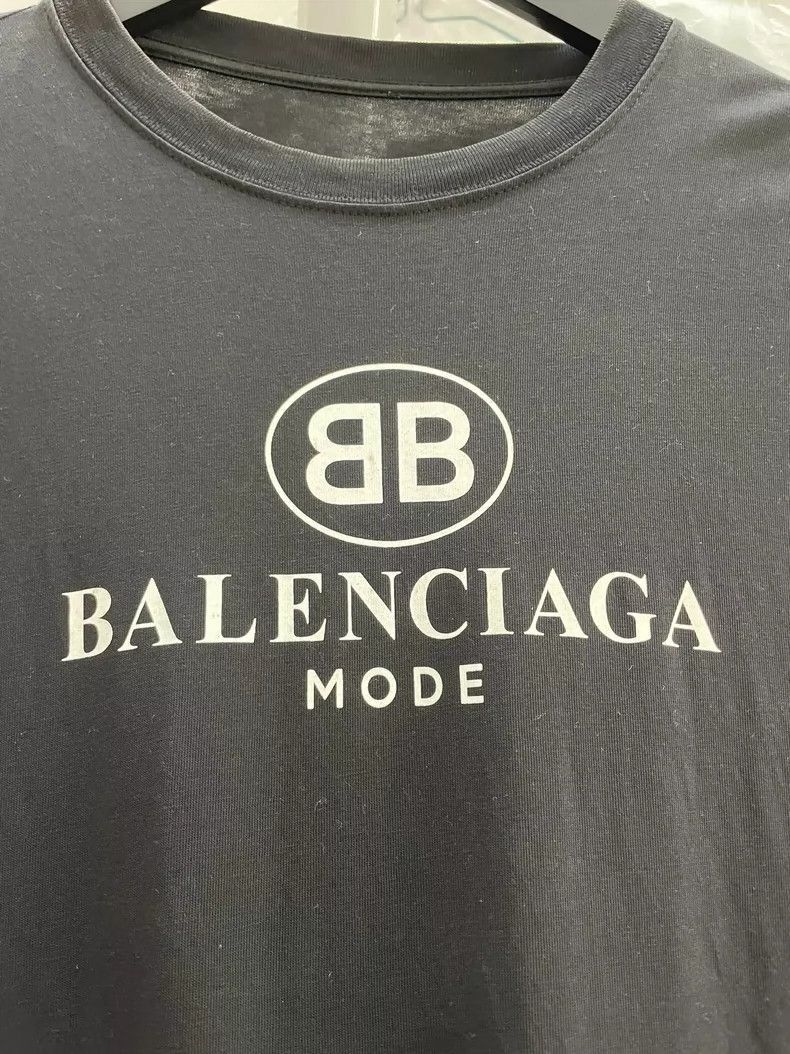 Balenciaga Balenciaga Logo Short Sleeve TShirt-2505 Size US M / EU 48-50 / 2 - 2 Thumbnail