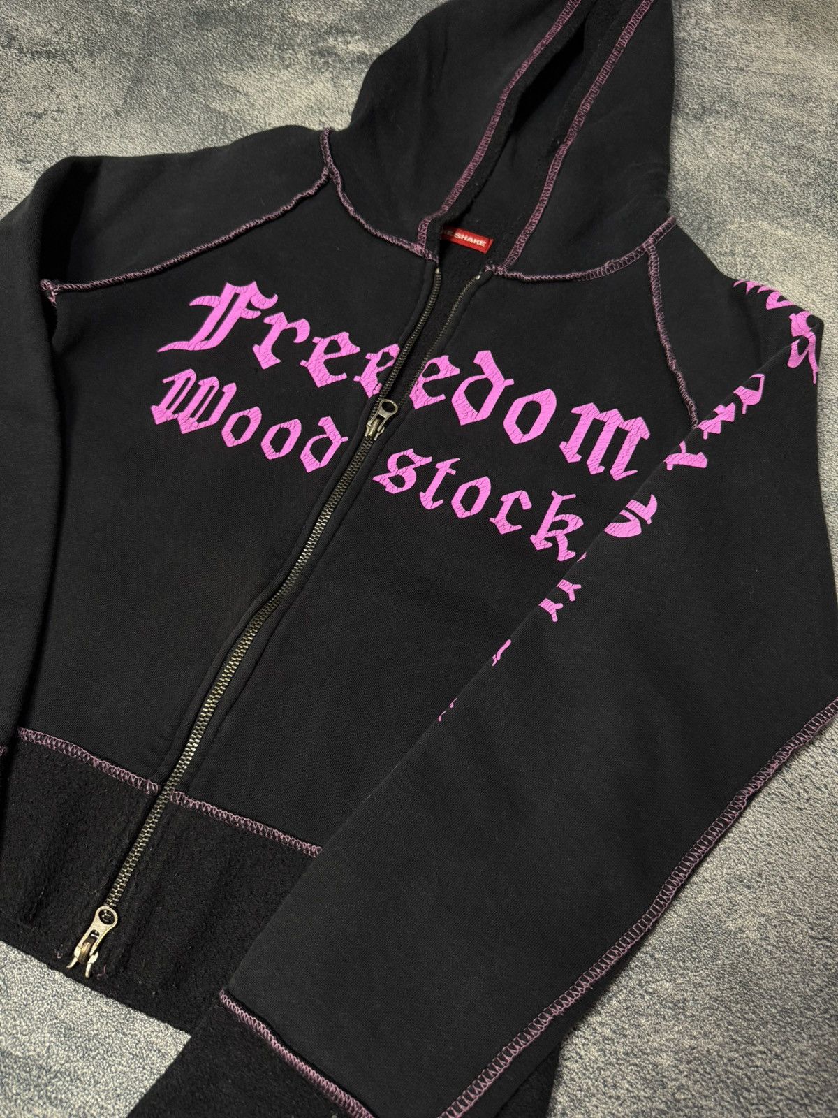 Japanese Brand Y2K Shake Shake Freeedom Wood Stock hoodie Size US S / EU 44-46 / 1 - 3 Thumbnail