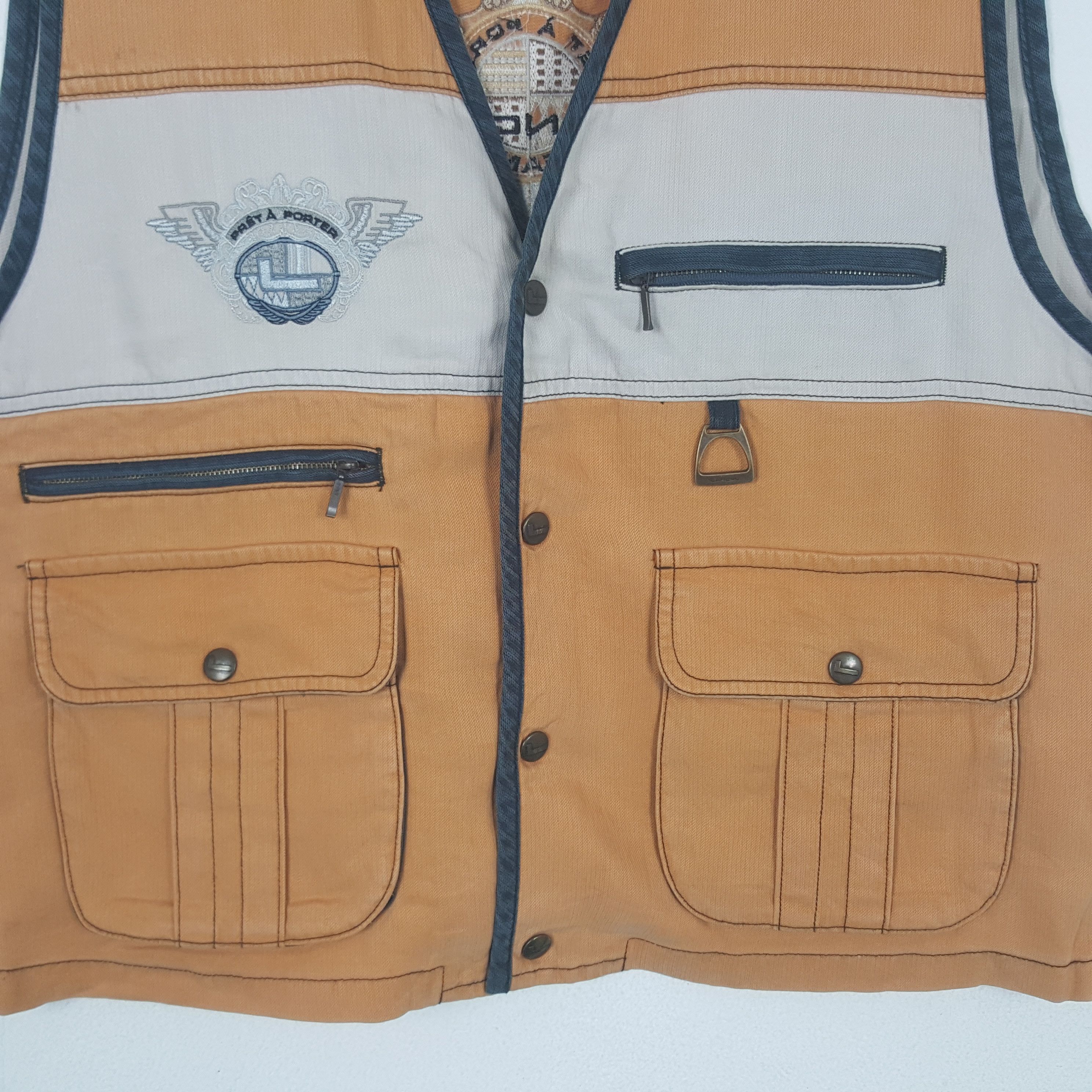 Lancel Vintage Lancer Paris Prêt À Porter Vest Jacket RR23 Size US L / EU 52-54 / 3 - 4 Thumbnail