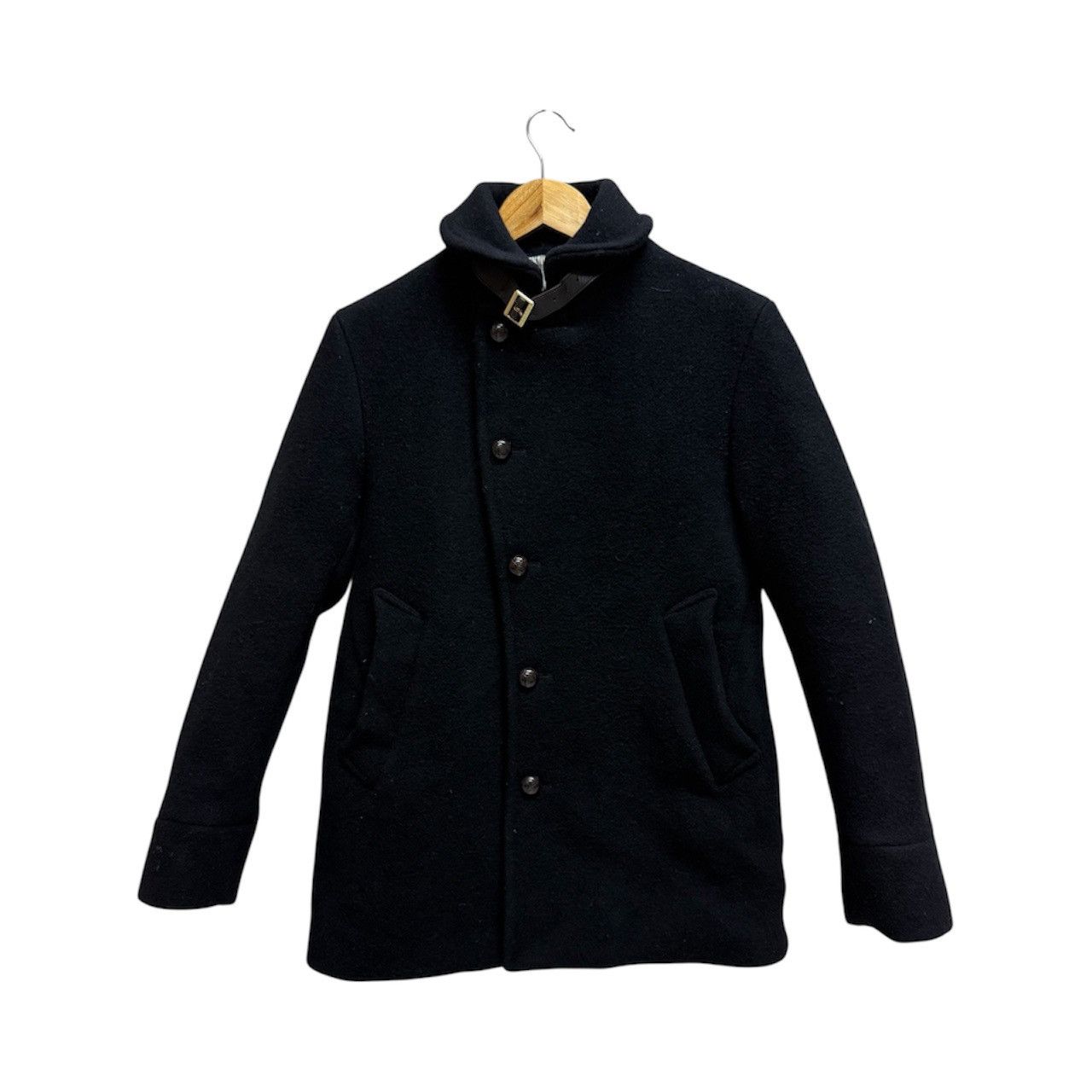 Edifice Japan EDIFICE BELTED COLAR WOOL COAT JACKET Size US S / EU 44-46 / 1 - 1 Thumbnail