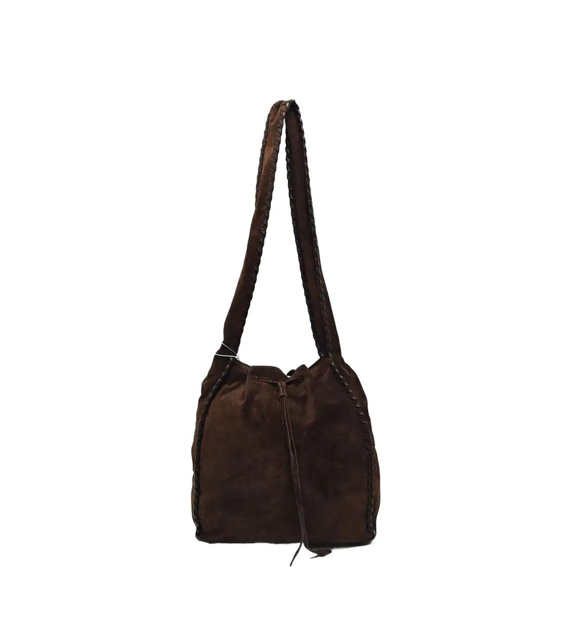 Prada PRADA brown suede shoulder bag gold hardware Size ONE SIZE - 1 Thumbnail