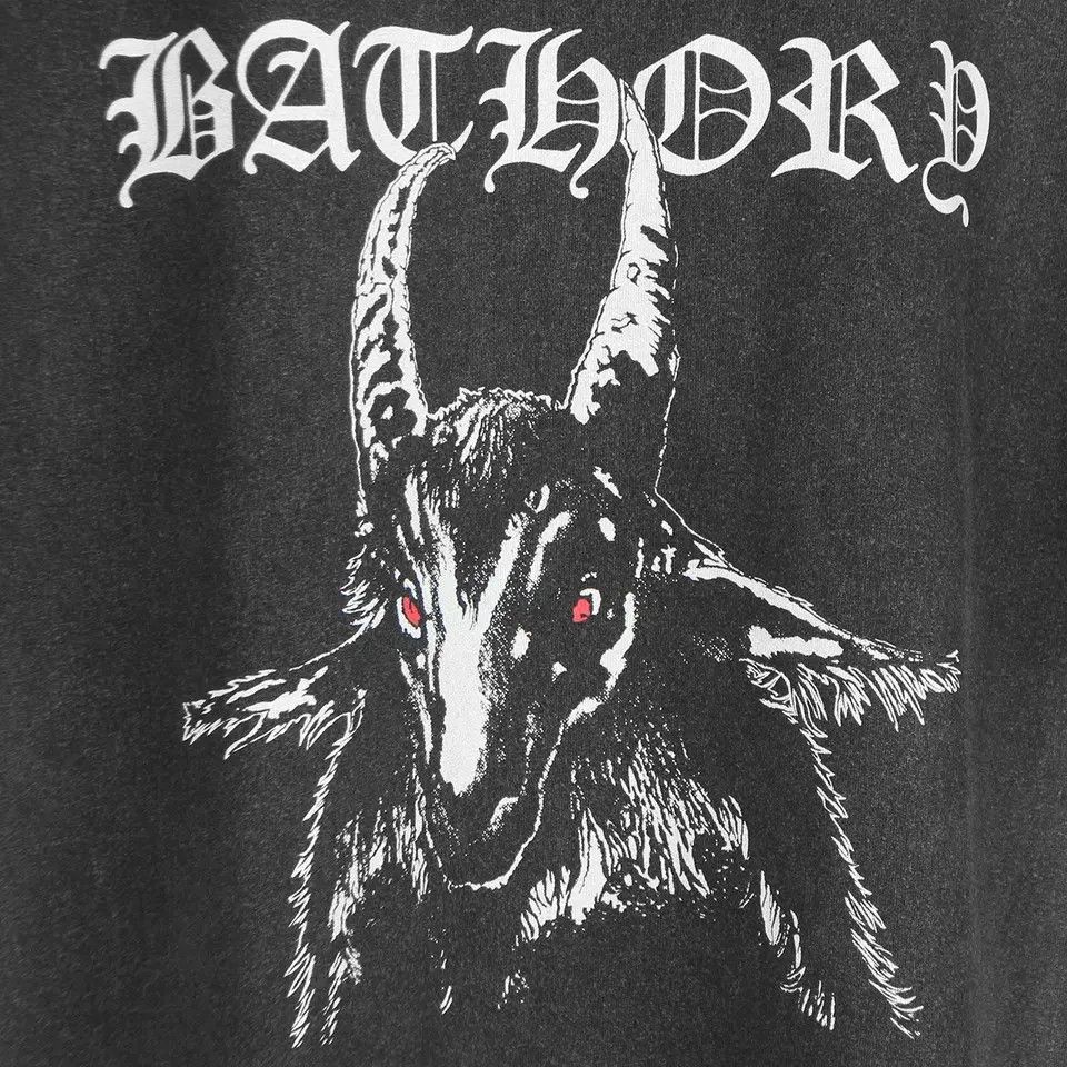Japanese Brand Bathory Printed Short Sleeves T-shirt Black Metal Goat Size US L / EU 52-54 / 3 - 2 Thumbnail