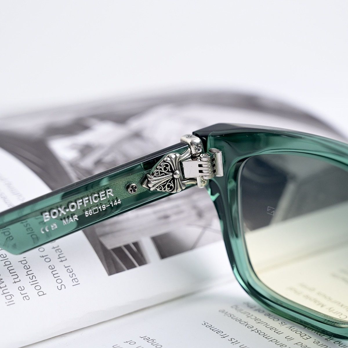 Chrome Hearts CHROME HEARTS BOX OFFICER MARINE SUNGLASSES Size ONE SIZE - 3 Thumbnail