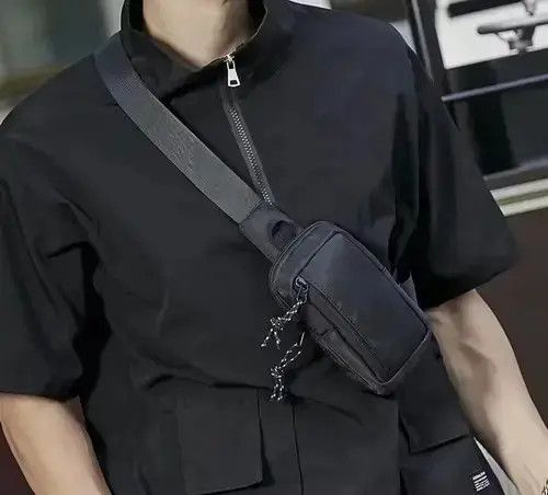Other Black Shoulder Carry Side Bag Zip Satchel Pack Tactical Size ONE SIZE - 4 Thumbnail