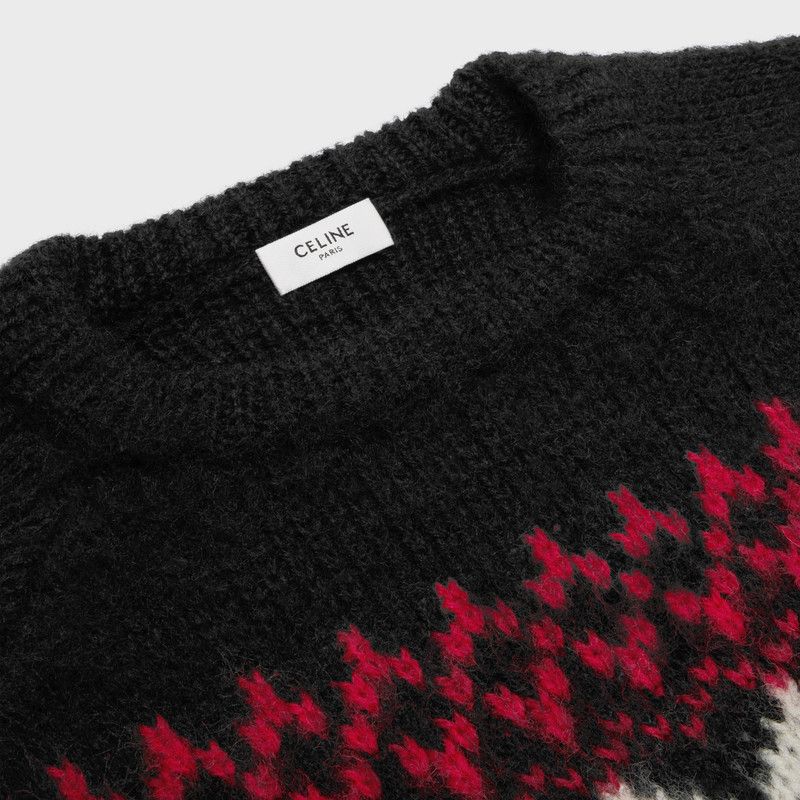 Celine o1mle0426 Fair Isle Wool Sweater in Multicolor Size US S / EU 44-46 / 1 - 3 Thumbnail