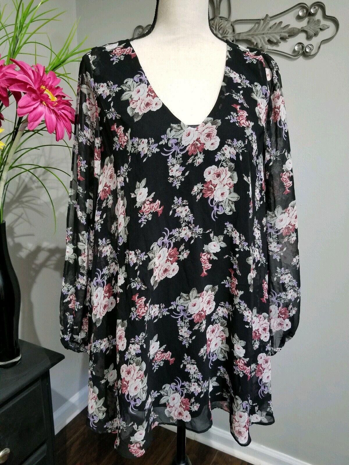 Designer Cotton Candy Dress SMALL black Split Long Sleeve open back Size S / US 4 / IT 40 - 7 Thumbnail