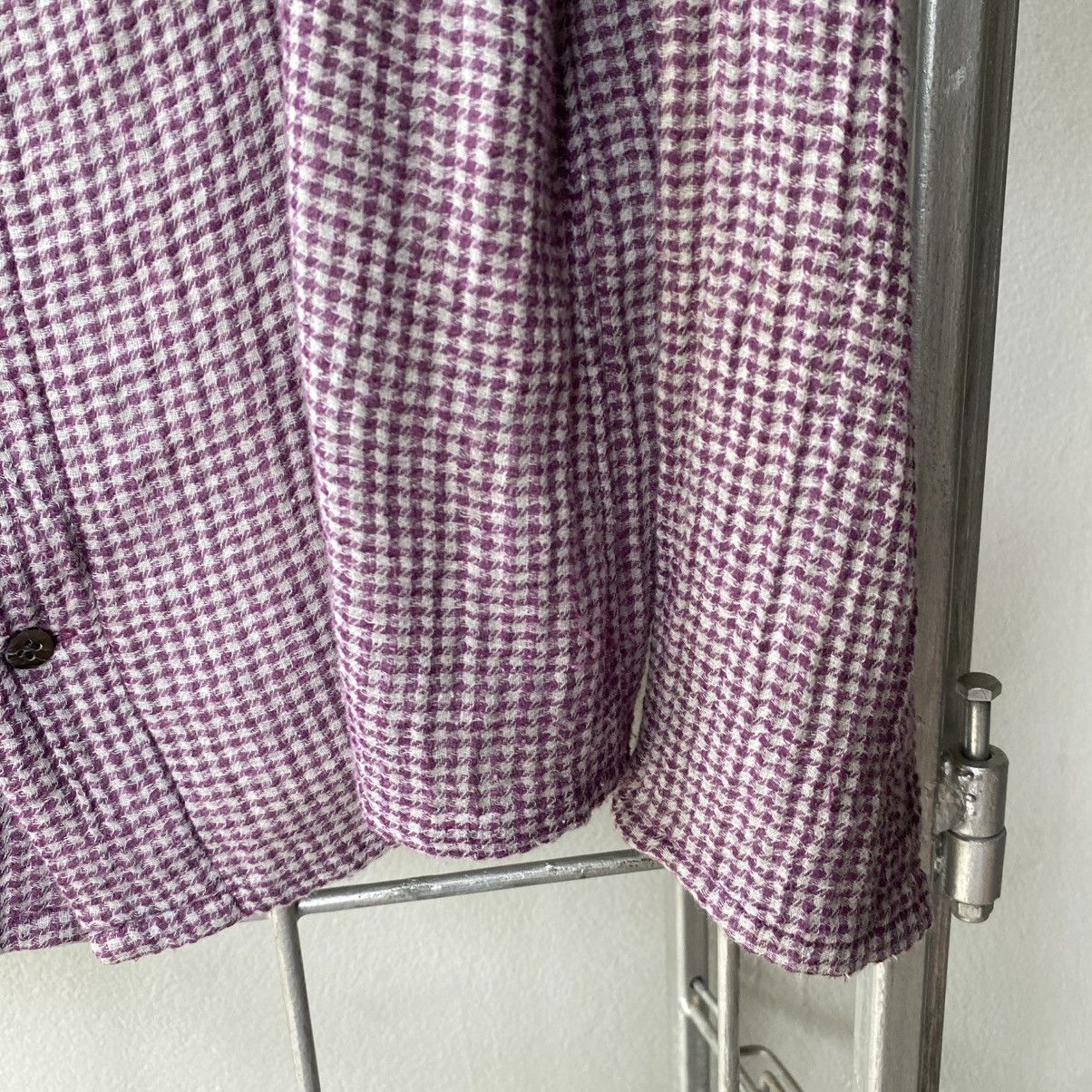 Issey Miyake Plantation Textured Check Shirt Size M / US 6-8 / IT 42-44 - 4 Thumbnail