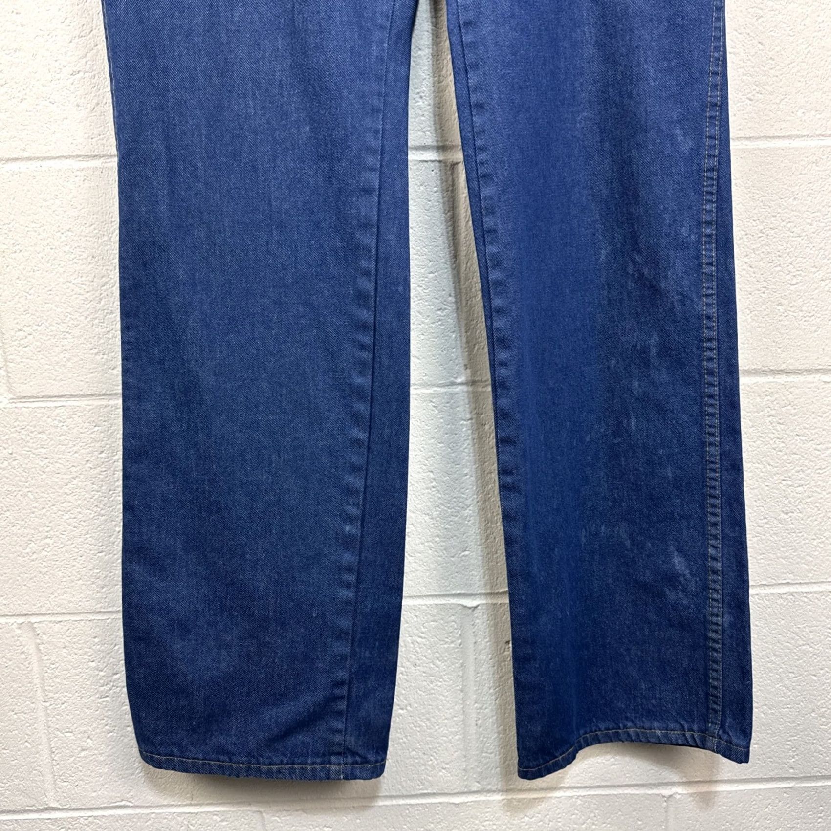 Vintage VINTAGE Red Cap Jeans Jeans Mens 38 Blue Straight 36 Inseam 80s USA Made Wide Leg Denim Pants Man Blue 5-Pocket Cowboy Vintage 80s Mens Size US 38 / EU 54 - 6 Thumbnail