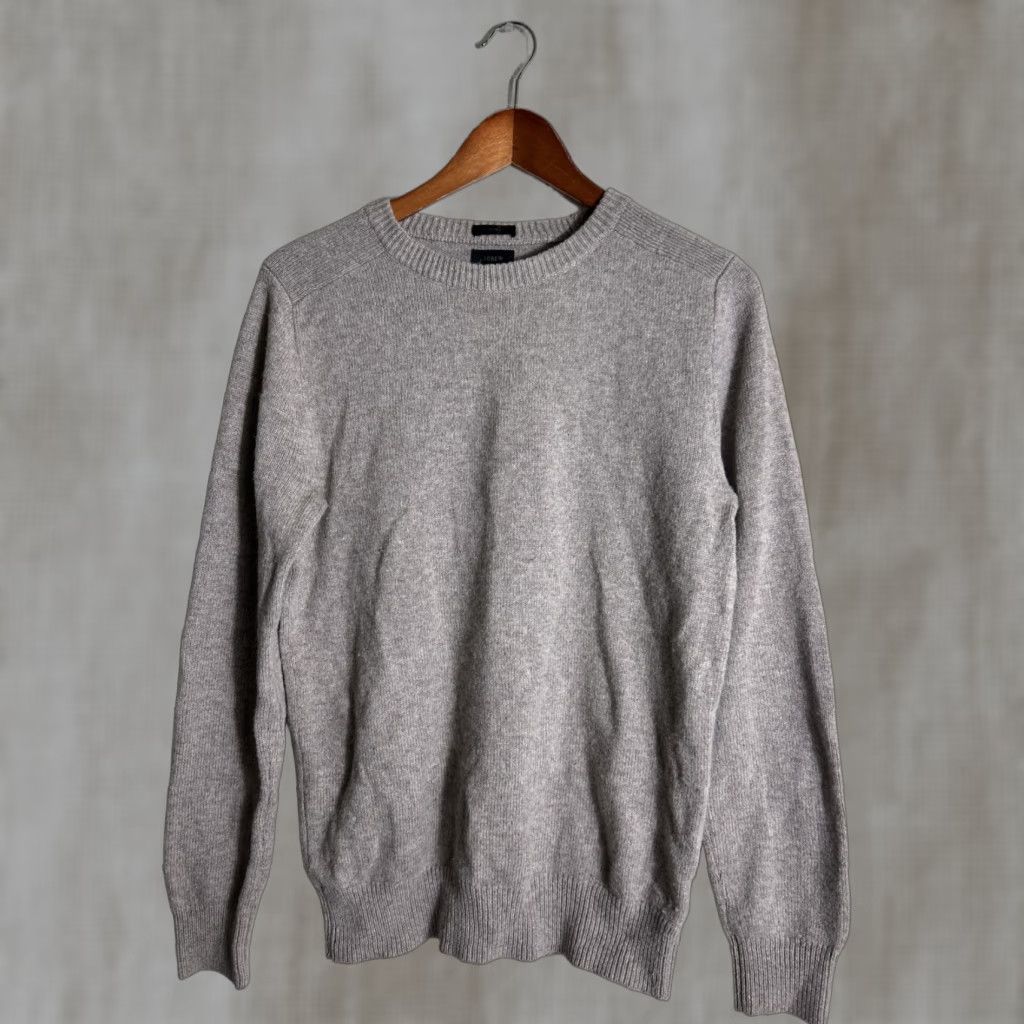 J.Crew J. Crew Slim Merino Wool Blend Crew Neck Sweater Size Small Beige Mens Pullover Crew Neck E0506 Style Slim Knit Size US S / EU 44-46 / 1 - 1 Thumbnail