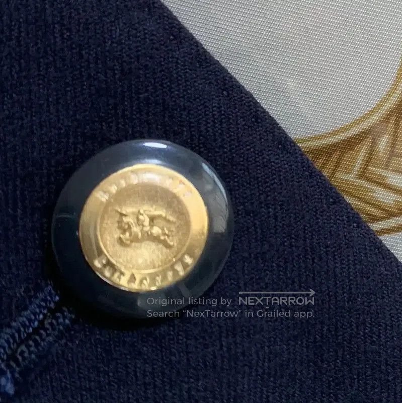 Burberry Burberry Blue Wool Women's Jacket. Size M / US 6-8 / IT 42-44 - 3 Thumbnail