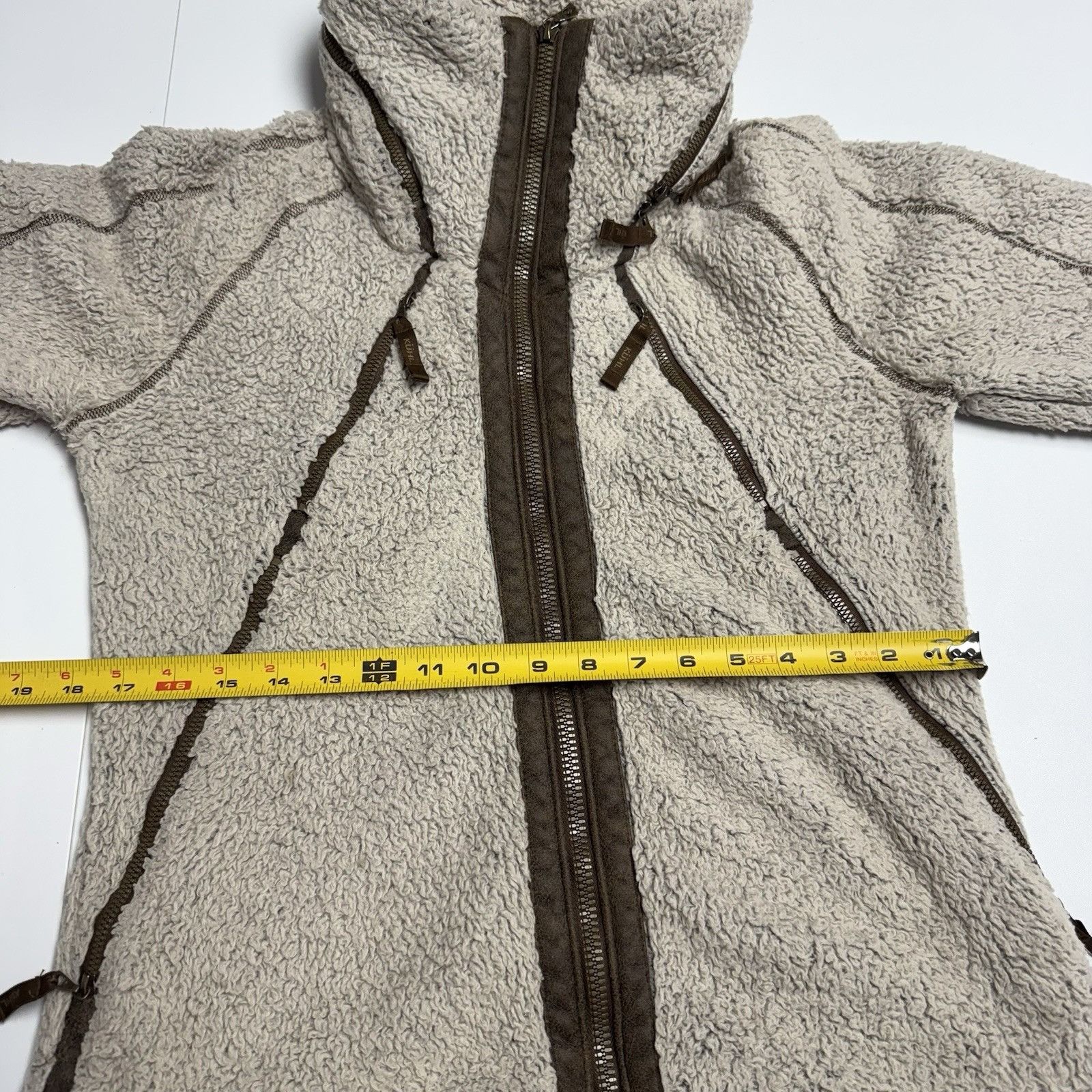 Kuhl Kuhl Women’s Flight Jacket Deep Pile Stone Stowaway Hood Ful Size M / US 6-8 / IT 42-44 - 13 Thumbnail