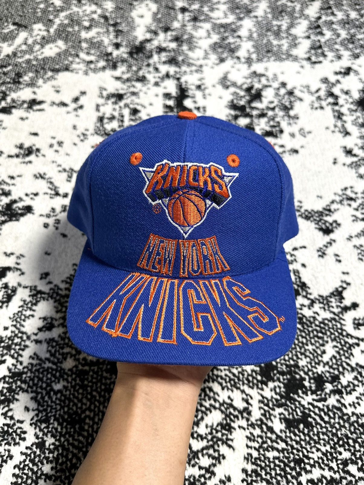 Vintage 90s New York Knicks NBA The Game Monster Logo Hat