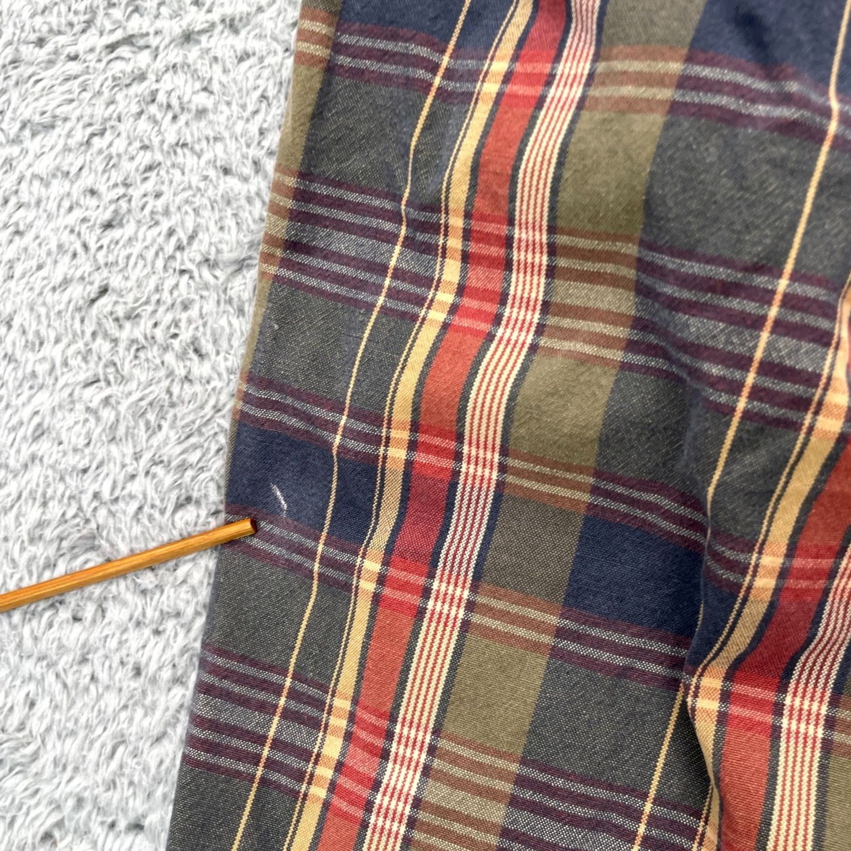 Vintage The New Ivy Brand Men 38 Blue Green Plaid Chino Shorts Golf y2k Size US 37 - 6 Thumbnail