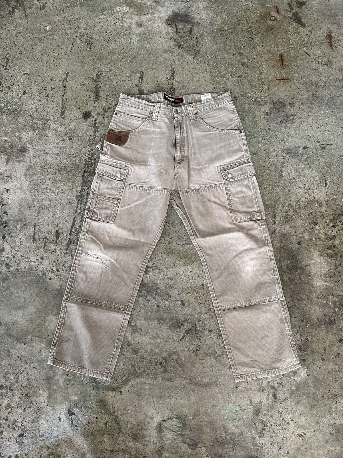 Vintage × Wrangler Vintage Wrangler Riggs Workwear Cargo Pants Size US 34 / EU 50 - 1 Thumbnail