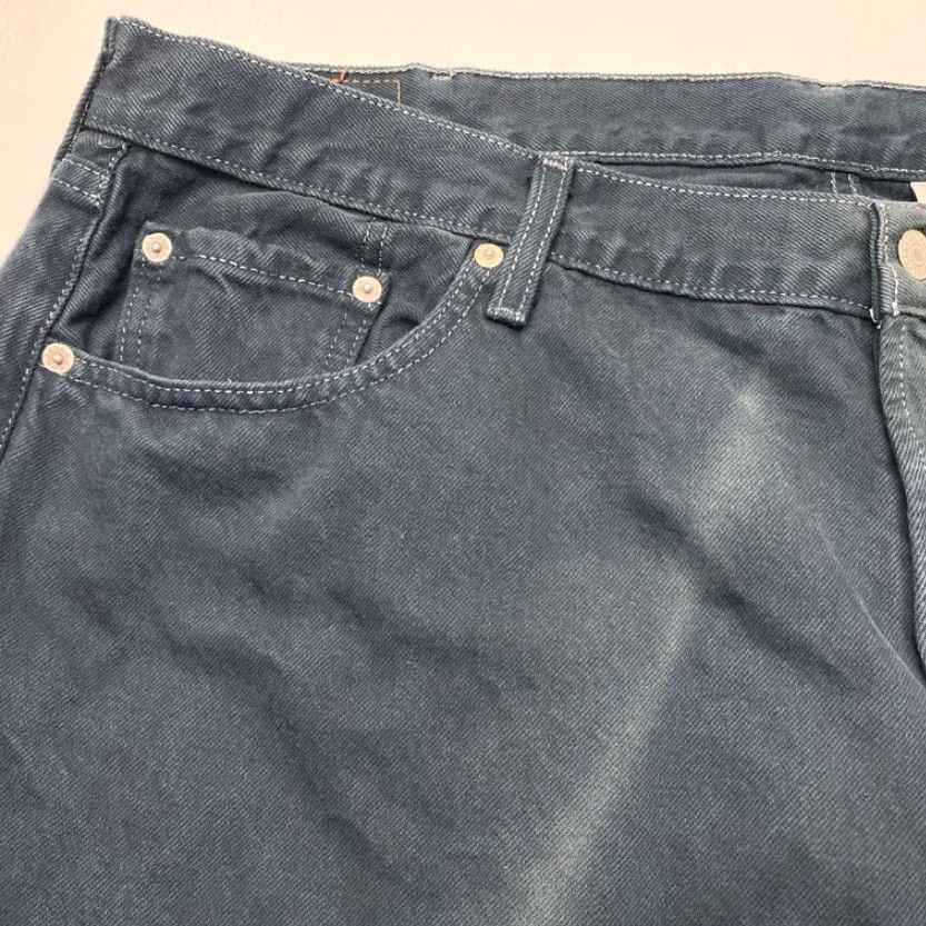 Levi's VINTAGE Levi's 501 Jeans 42x25 Denim Dark Blue Button Fly 5-Pocket Mens Regular Cotton Jeans Size US 42 / EU 58 - 4 Thumbnail