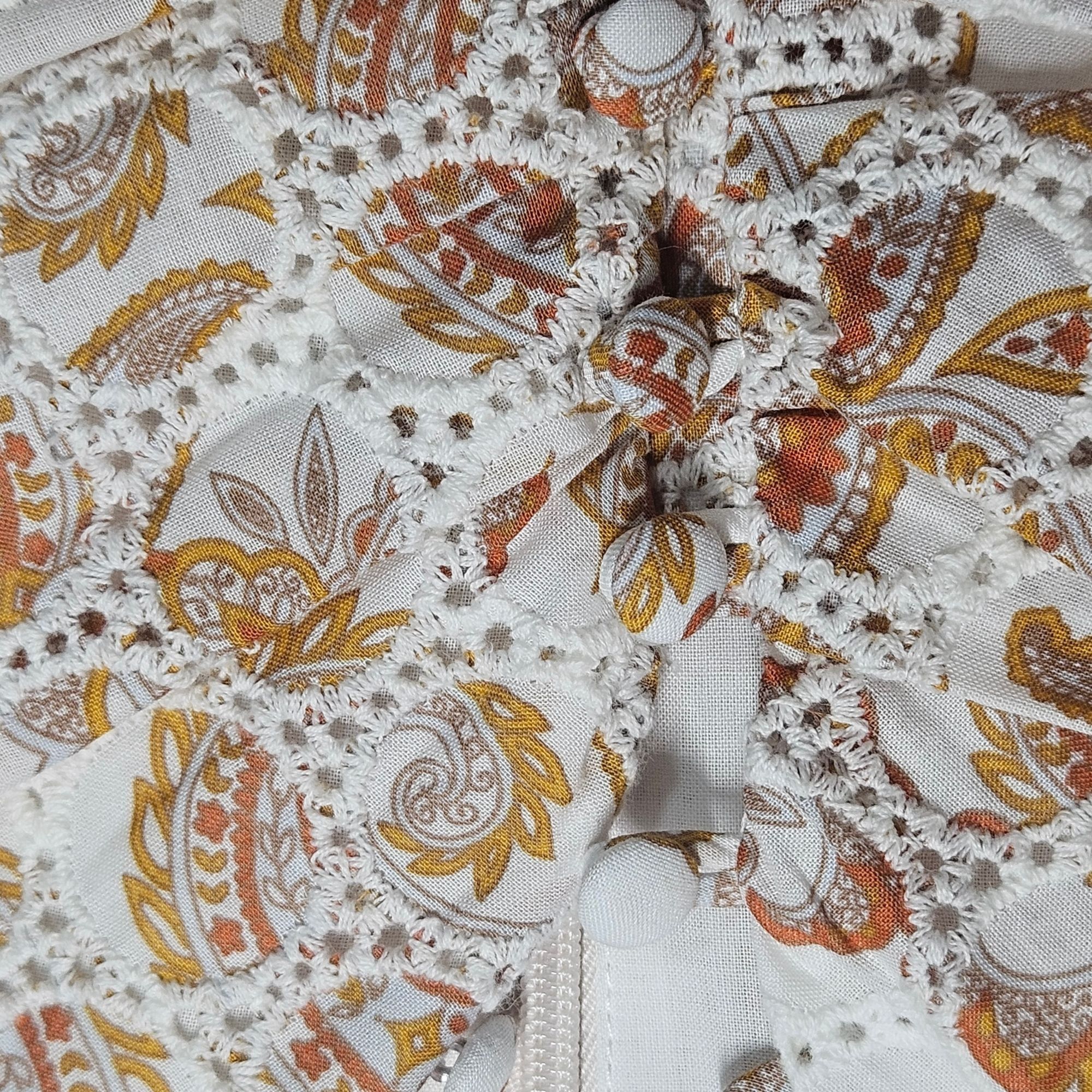 Other Bardot Printed Broderie Long Sleeve Mini Dress in the Tan Pa Size L / US 10 / IT 46 - 14 Thumbnail