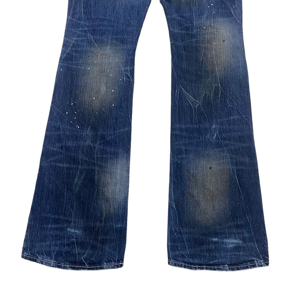 GOSTAR DE FUGA CavariA Denim Oiled Stained Flare Jeans Size US 32 / EU 48 - 14 Thumbnail