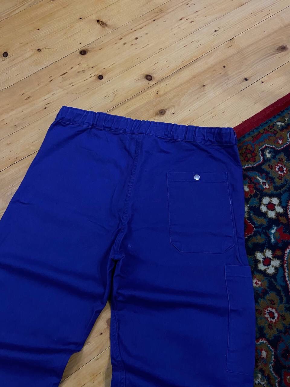 Le Laboureur Vintage French Workwear Washed Blue Front Pochets Pants Size US 33 - 15 Thumbnail