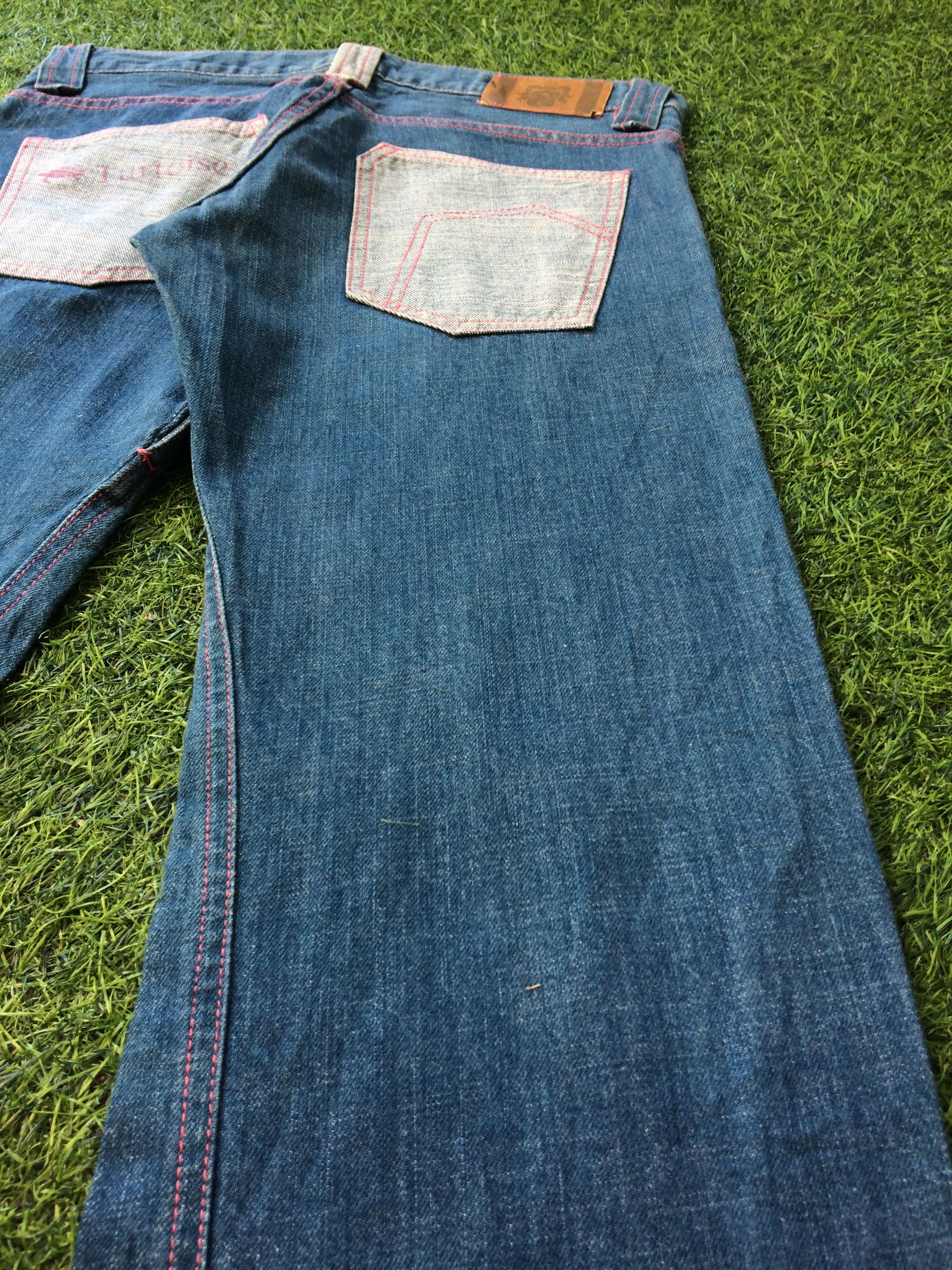 Japanese Brand Japanese Contrast Pocket Bootcut Jeans #D-517 Size US 29 - 7 Thumbnail