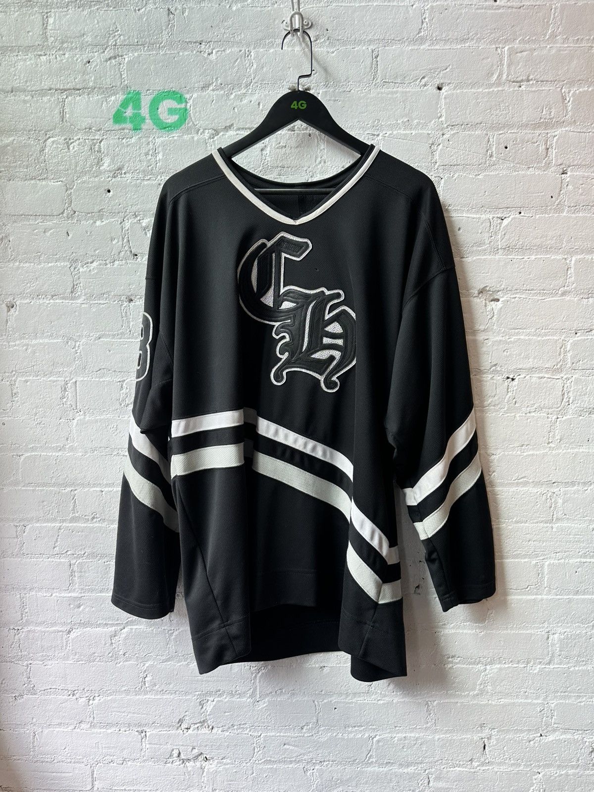 Chrome Hearts CHROME HEARTS PATCHED HOCKEY JERSEY XL XXL 2XL Size US XL / EU 56 / 4 - 1 Thumbnail