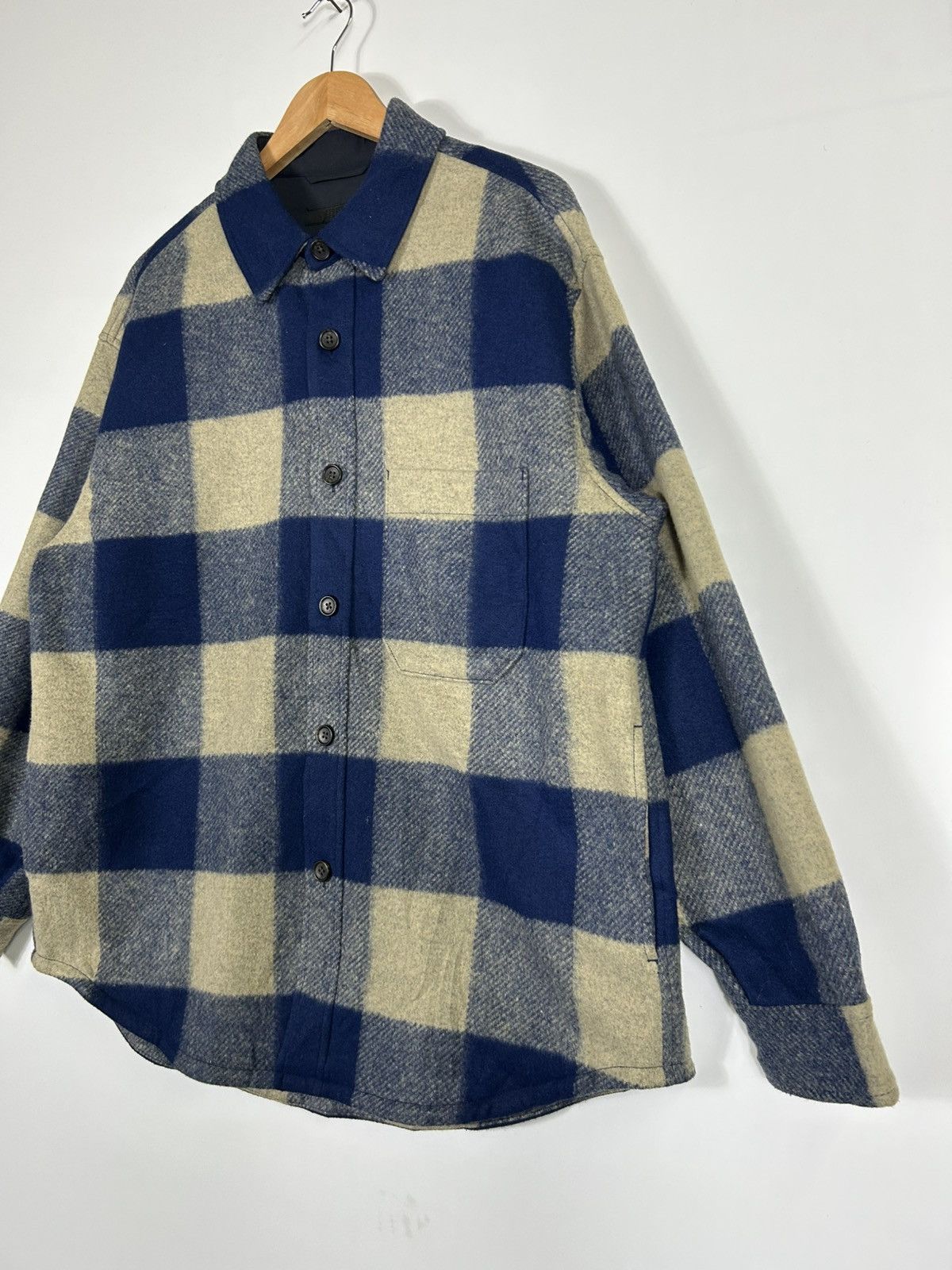 Japanese Brand × Uniqlo 🔥Uniqlo Flannel Wool Button Shirt Jacket Size US XL / EU 56 / 4 - 3 Thumbnail