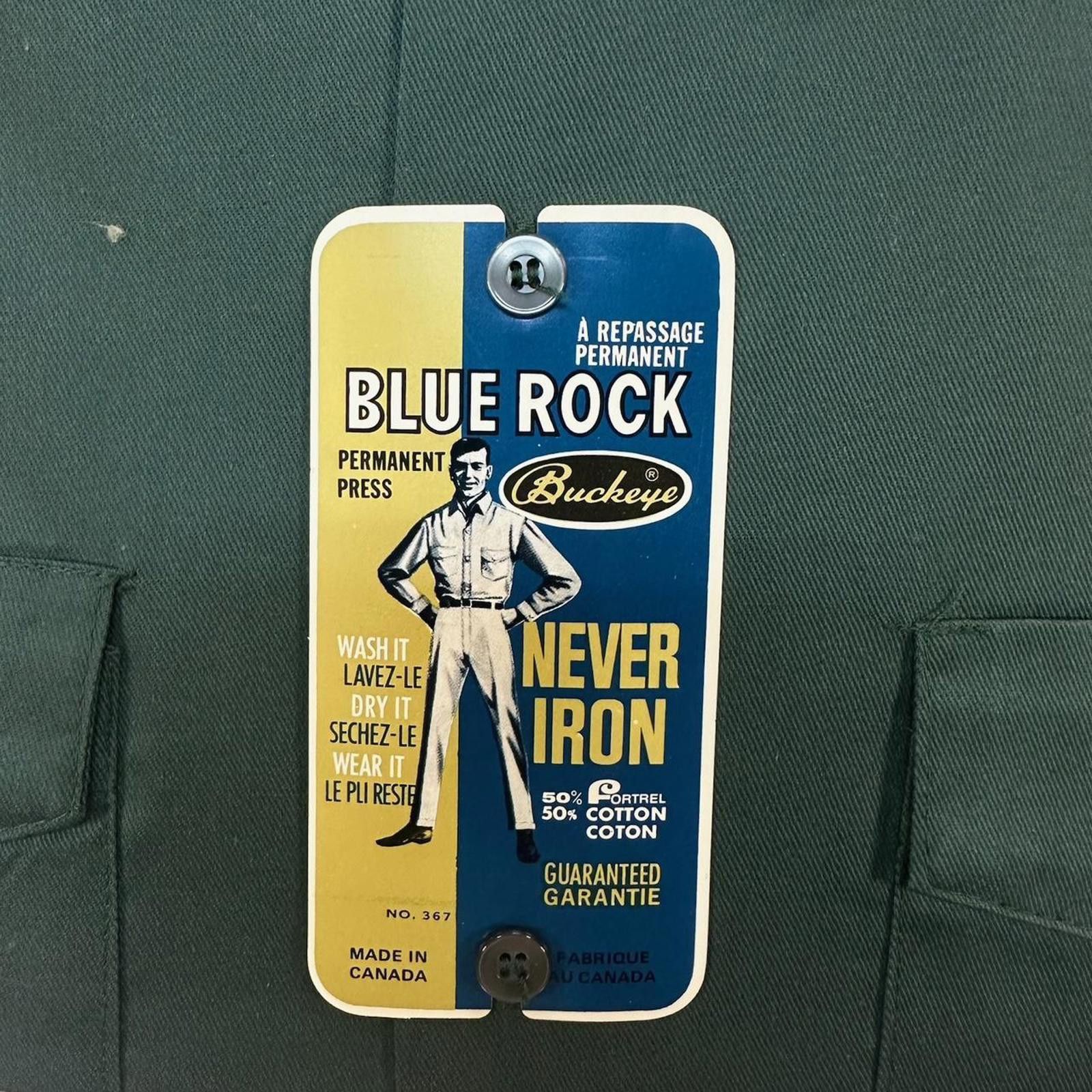 Vintage Deadstock 1960s Blue Rock Buckeye Union Made Long Sleeve Size US XL / EU 56 / 4 - 2 Thumbnail
