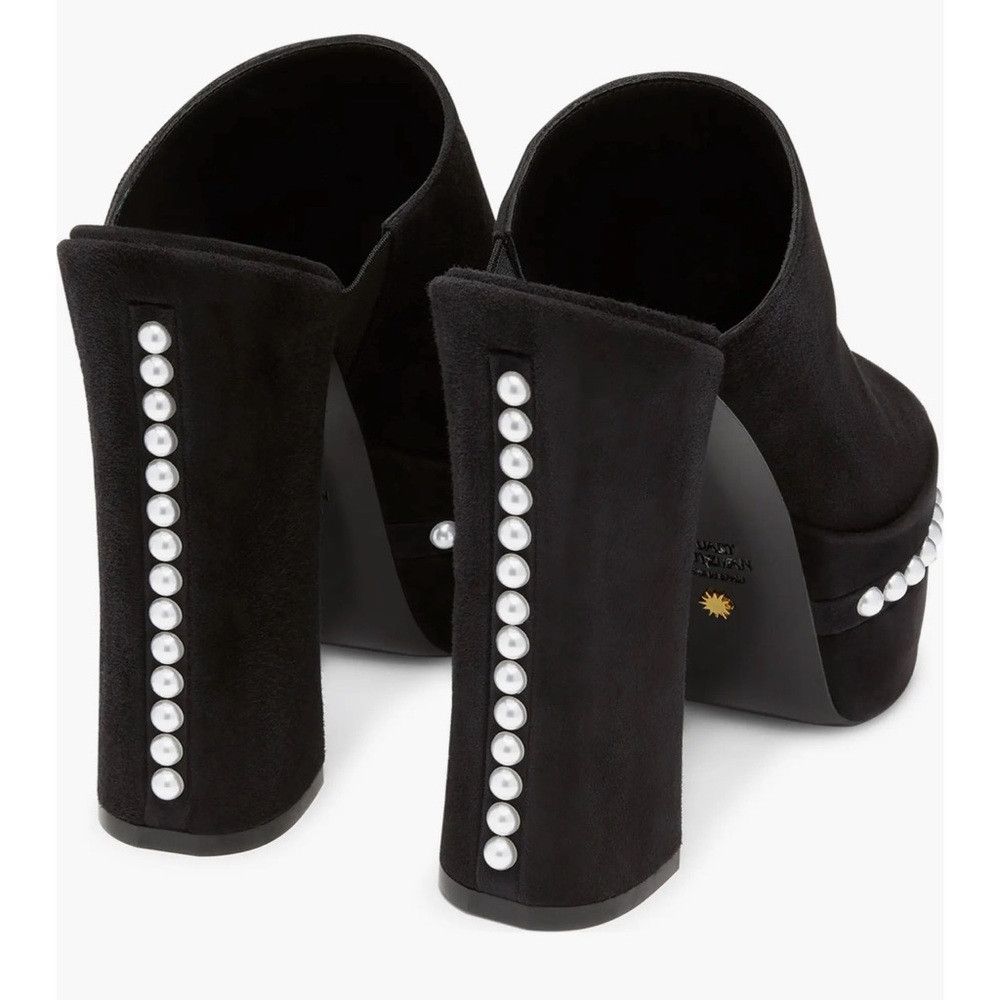 Stuart Weitzman Stuart Weitzman Skyhigh Pearl Platform Slide Mule –Black Size US 8.5 / IT 38.5 - 3 Thumbnail