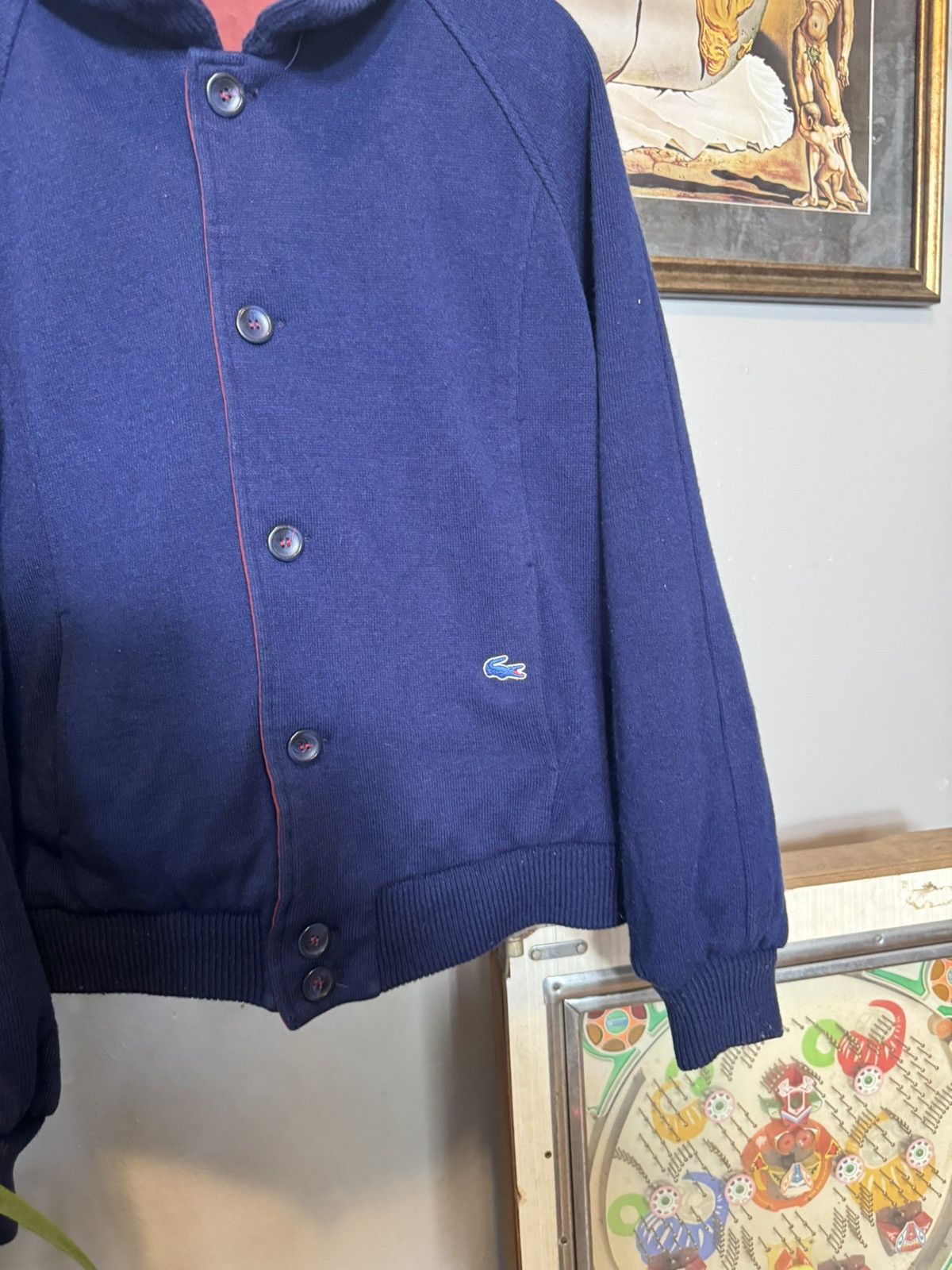 Lacoste × Vintage Vintage Lacoste Reversible Bomber Jacket Size US L / EU 52-54 / 3 - 10 Thumbnail
