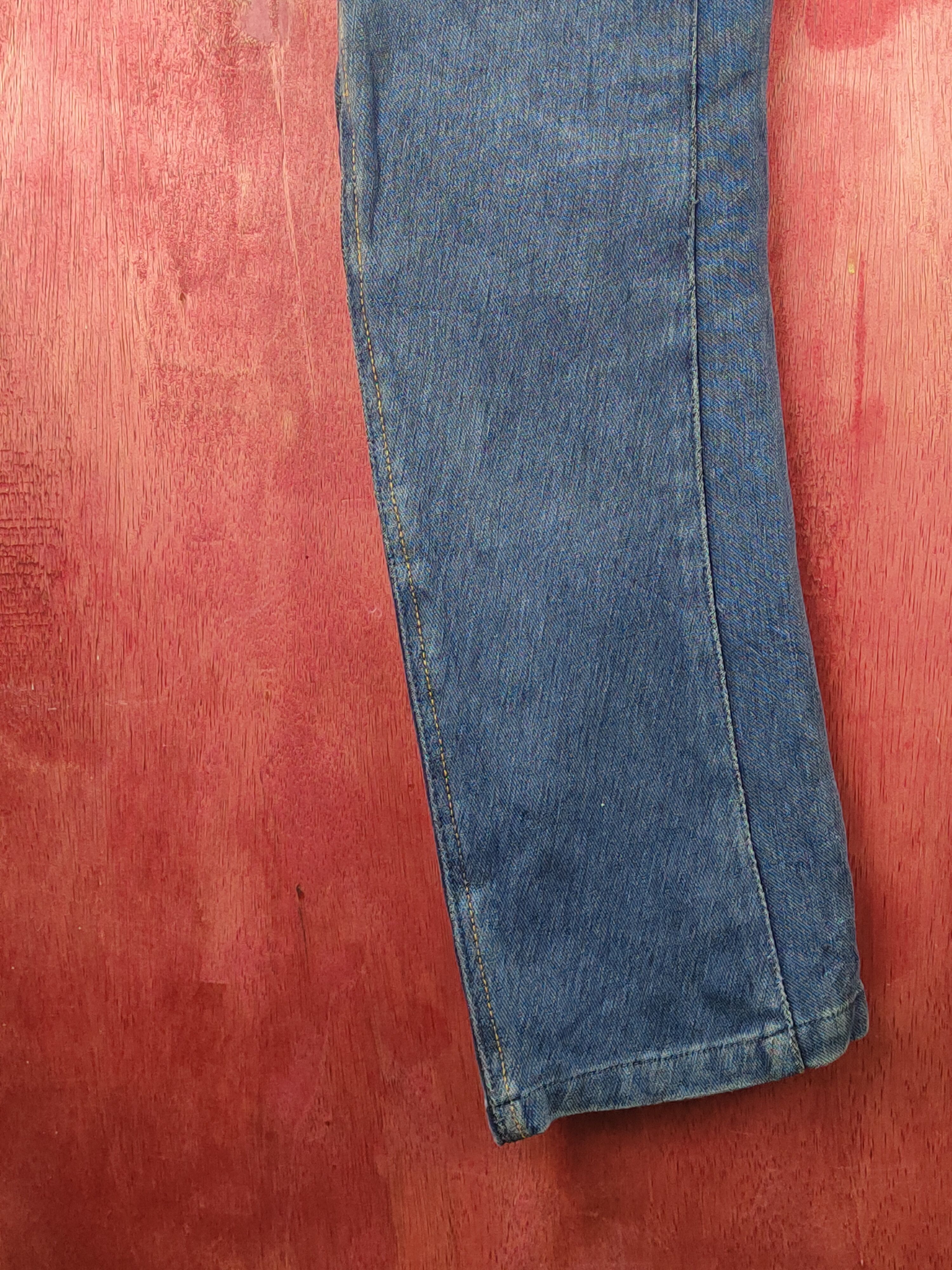 Japanese Brand FieldCore Dark Blue Faded Distressed Ripped Jeans #S2362 Size US 33 - 9 Thumbnail