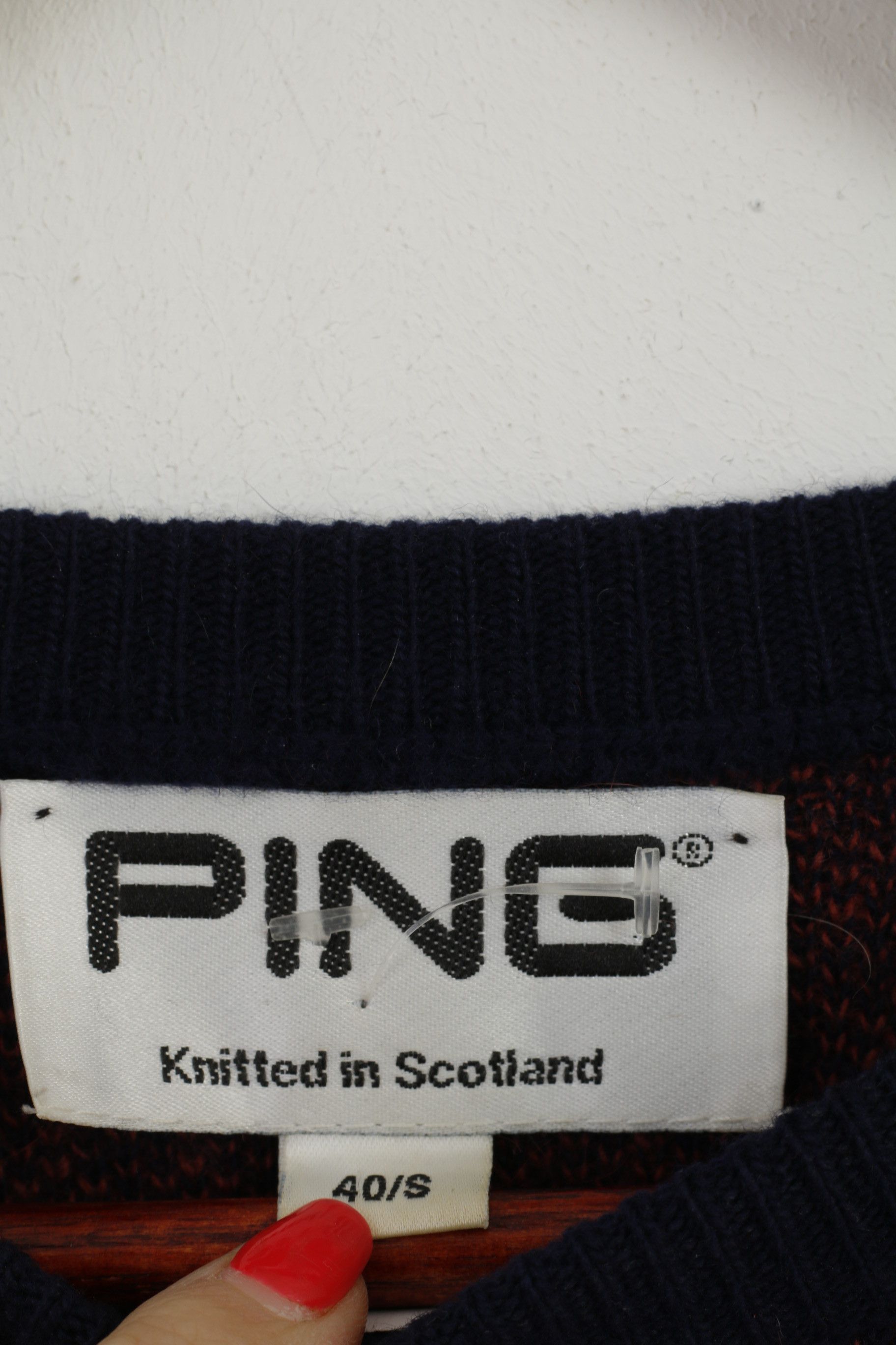 PING Ping Men 40 S Jumper Navy Solheim Cup Golf 5309 Size US S / EU 44-46 / 1 - 4 Thumbnail