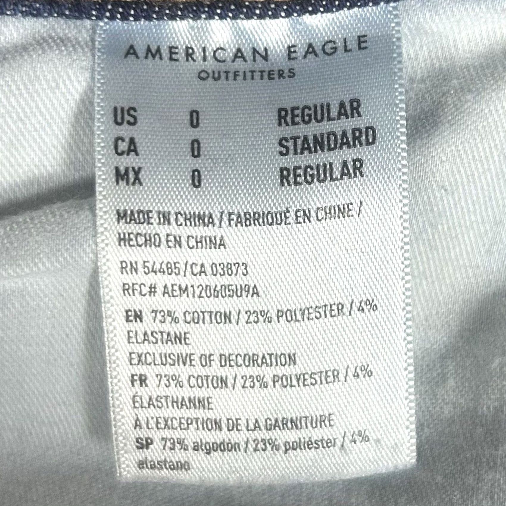 American Eagle Outfitters VINTAGE? No. American Eagle The Dream Jean Hi- Rise Jegging Jeans Size 0 Raw Hem Stretch AEO Size 25" / US 0 / IT 36 - 5 Thumbnail