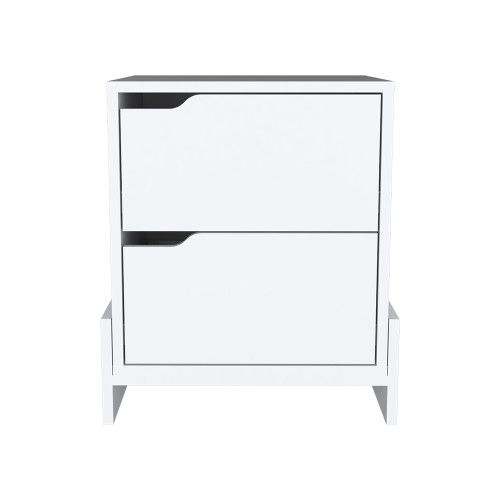 Designer × Homemade Nightstand Brookland, Bedside Table with Double Drawers and Size US L / EU 52-54 / 3 - 4 Thumbnail