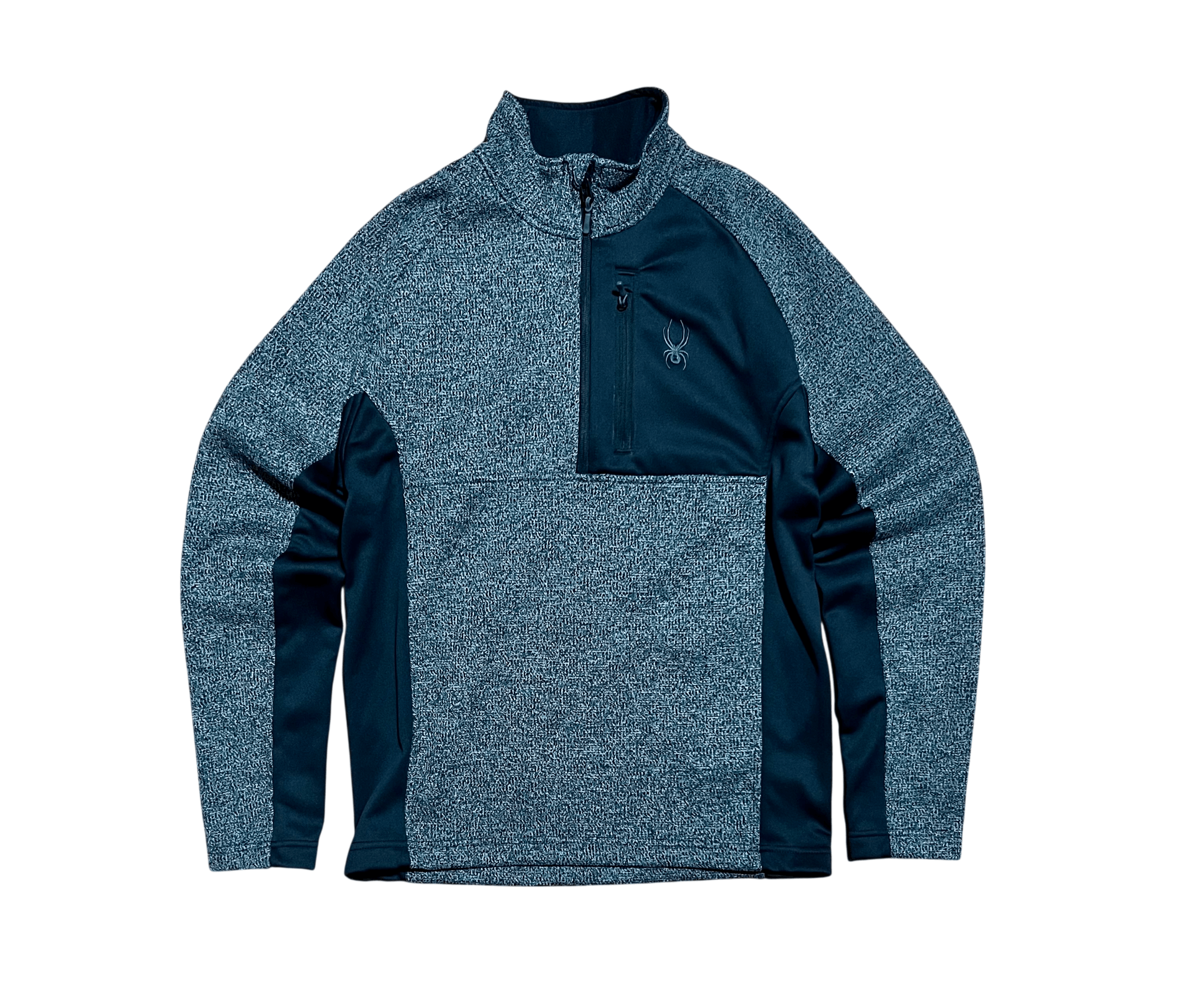 Spyder Spyder Half Zip Black & Gray Performance Pullover Sweater Size US M / EU 48-50 / 2 - 1 Thumbnail