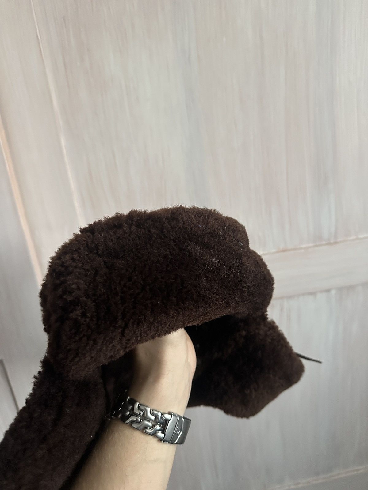 Vintage Vintage shearling bomber hat Size 26 - 7 Thumbnail