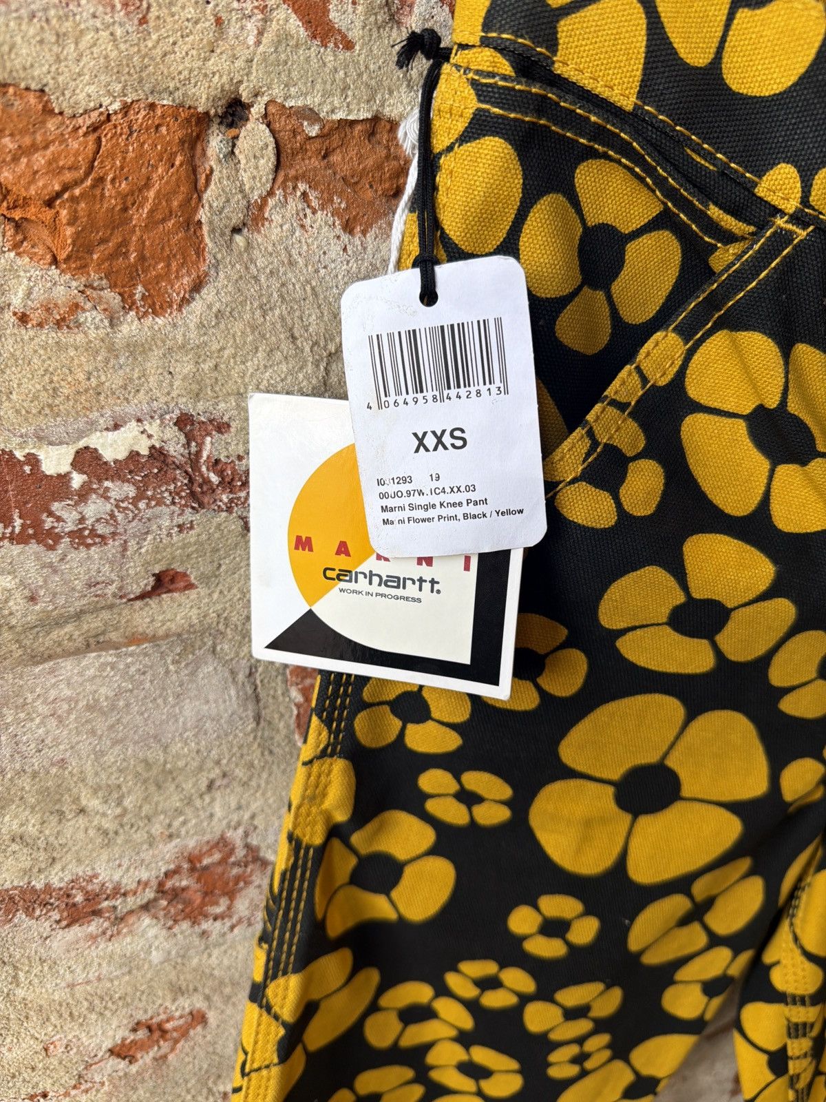 Carhartt Wip × Marni Marni x Carhartt WIP Workwear Pants (Yellow SZ XXS) Size US 26 / EU 42 - 6 Thumbnail