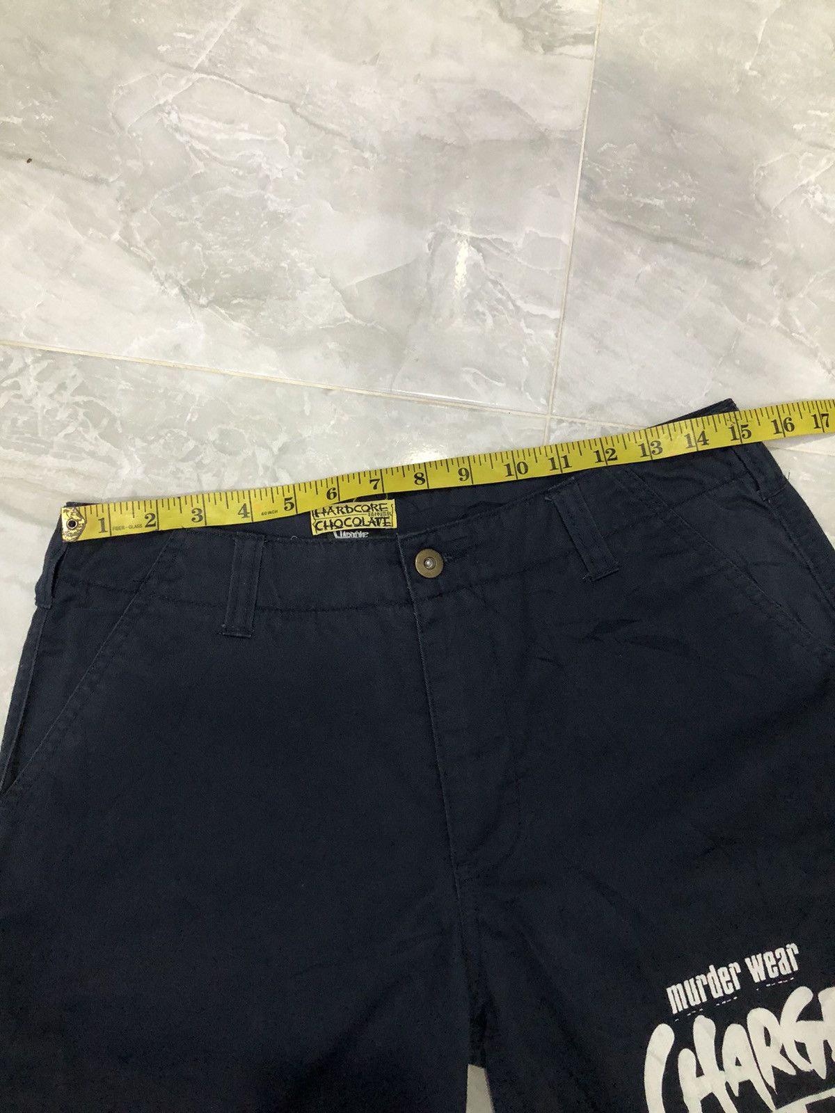 Japanese Brand Hardcore Chocolate Graphic Shorts –Japan Street Cult Classic Size US 30 / EU 46 - 12 Thumbnail