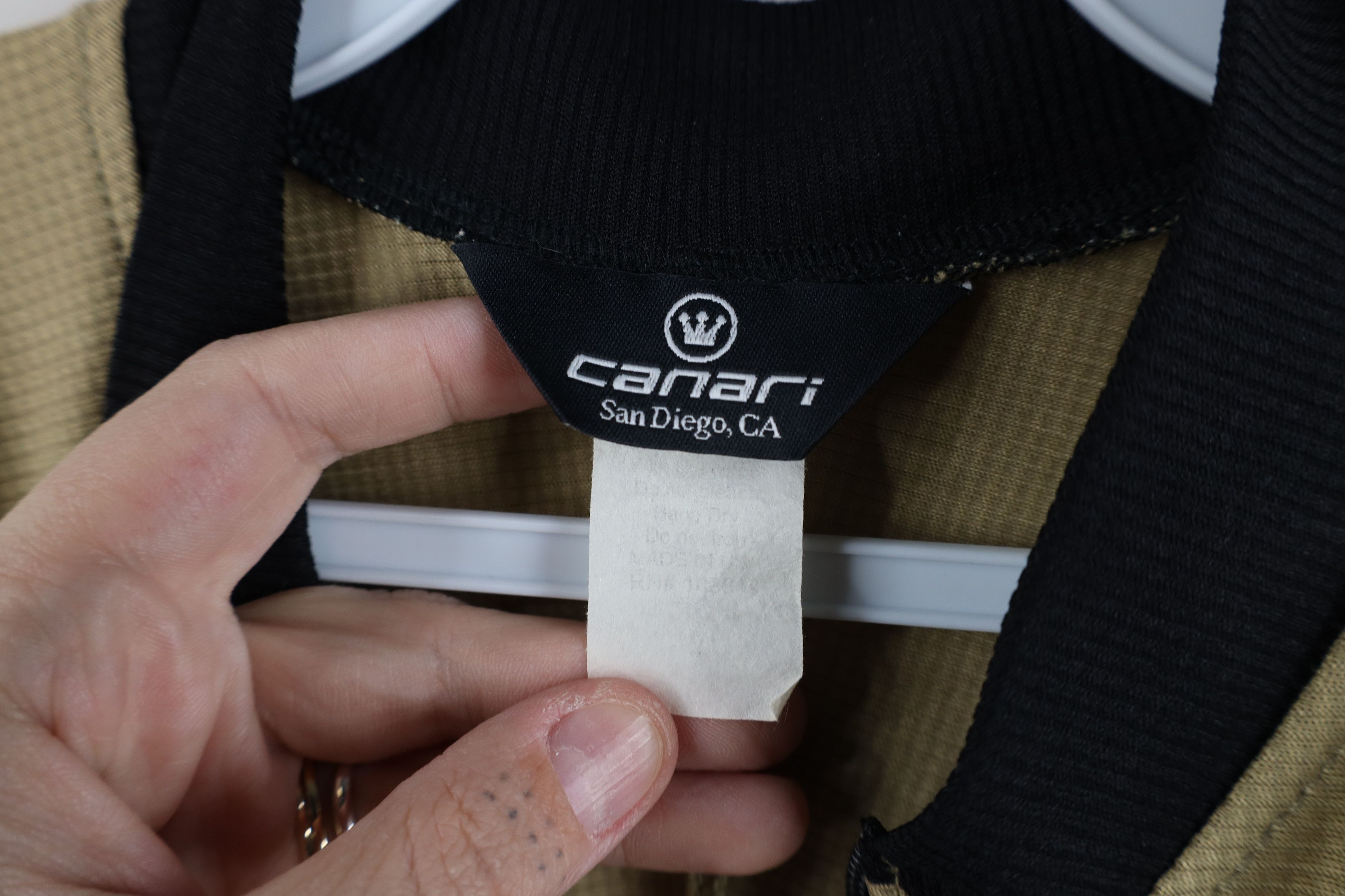 Canari Vintage 90s Canari Knit Bicycle Cycling Jersey Shirt USA Size US L / EU 52-54 / 3 - 9 Thumbnail