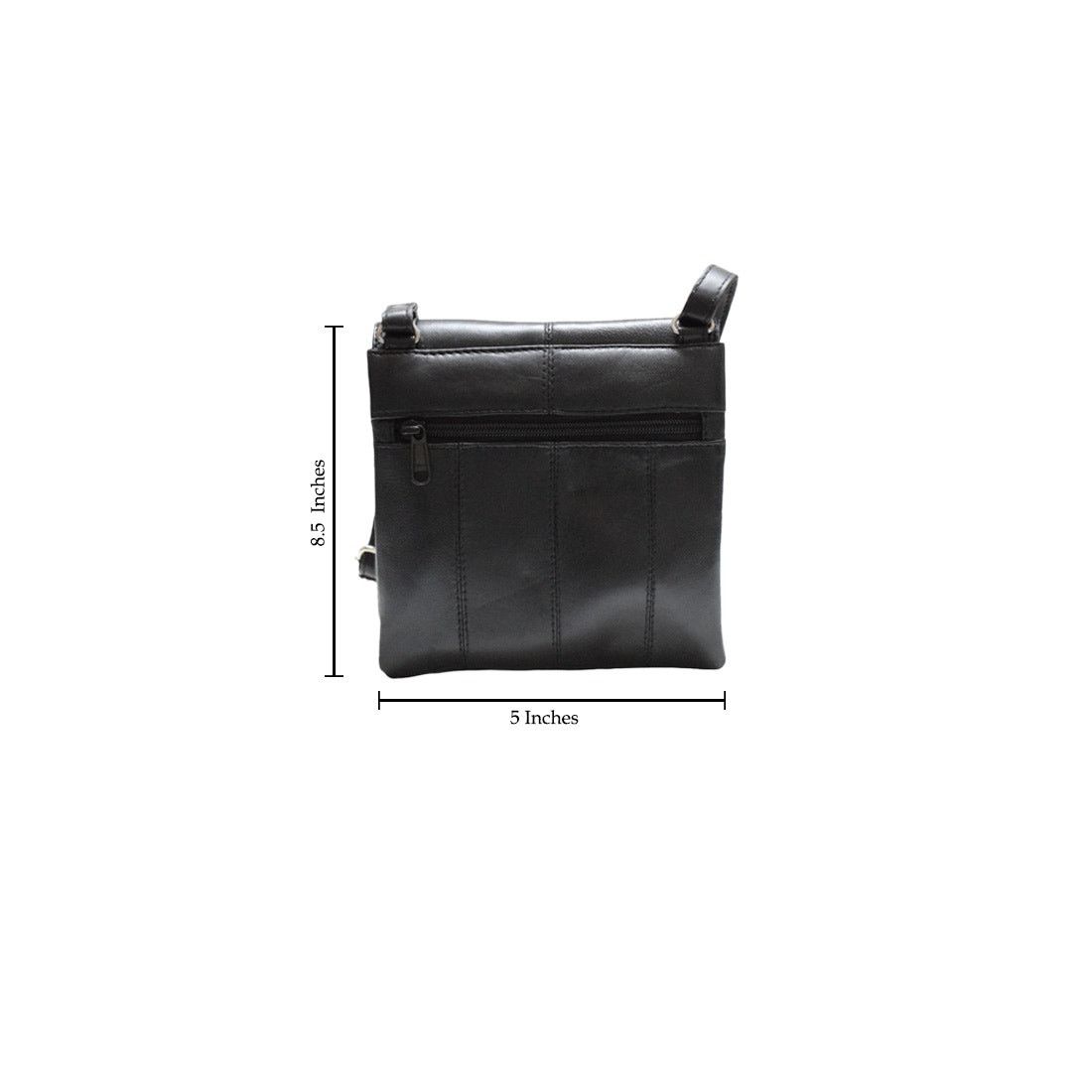 Handmade Brand New Women's Black Leather Crossbody Bag Size ONE SIZE - 6 Thumbnail
